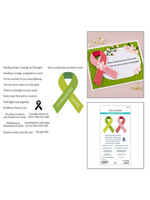 Spellbinders Spellbinders Stamp & Die, Awareness Ribbon and Sentiments