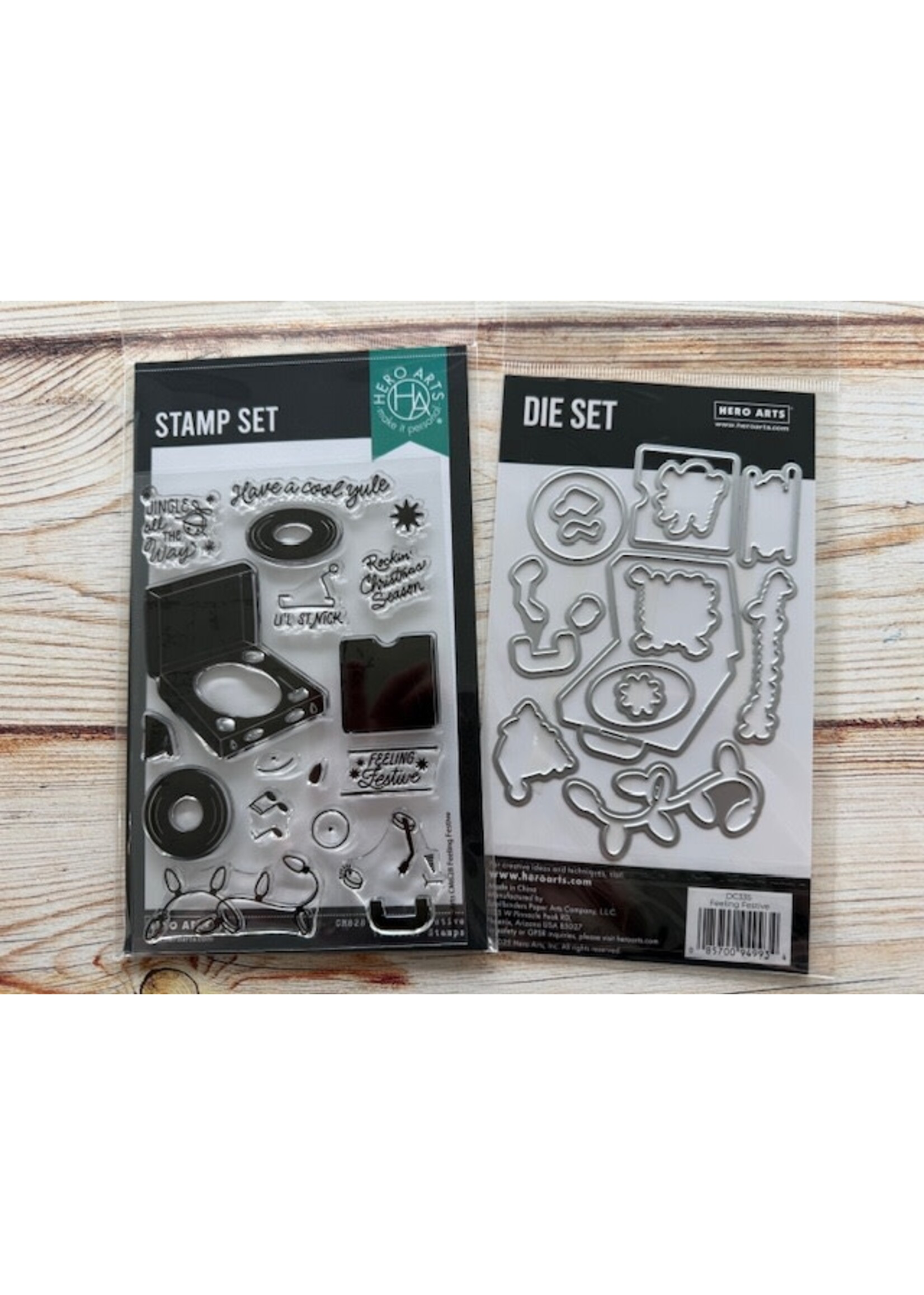 Hero Arts Hero Arts Stamp/Die, Feeling Festive