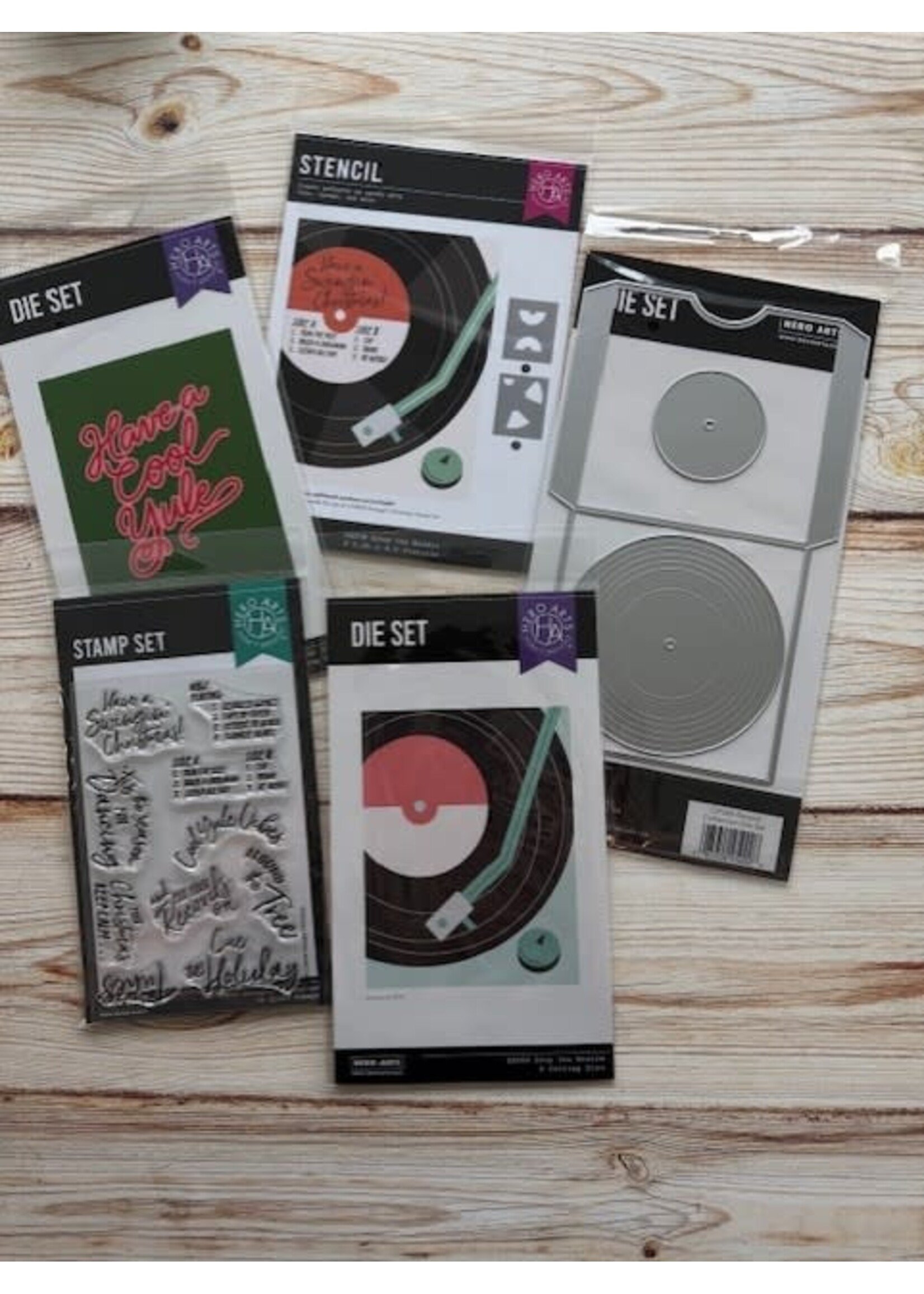 Hero  Arts Hero Arts Stamp/Die/Stencil Bundle, Swingin' Christmas