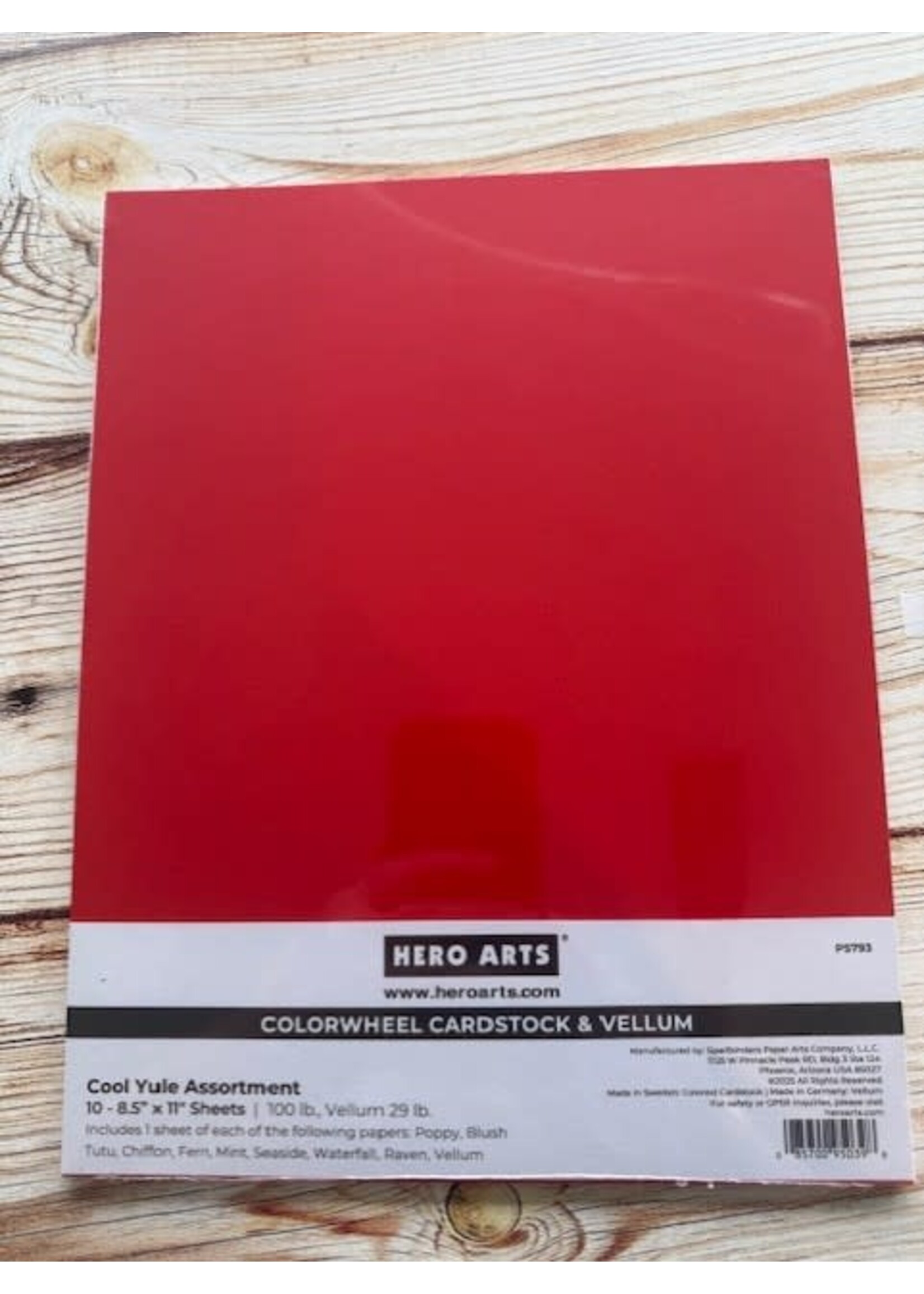 Hero  Arts Hero Arts 8.5x11 Paper Pack, Cool Yule Assortment (10)