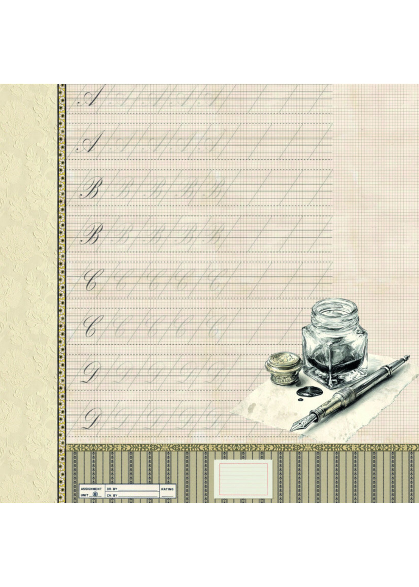 Ciao Bella Ciao Bella 12x12 Paper Pack, Typographic