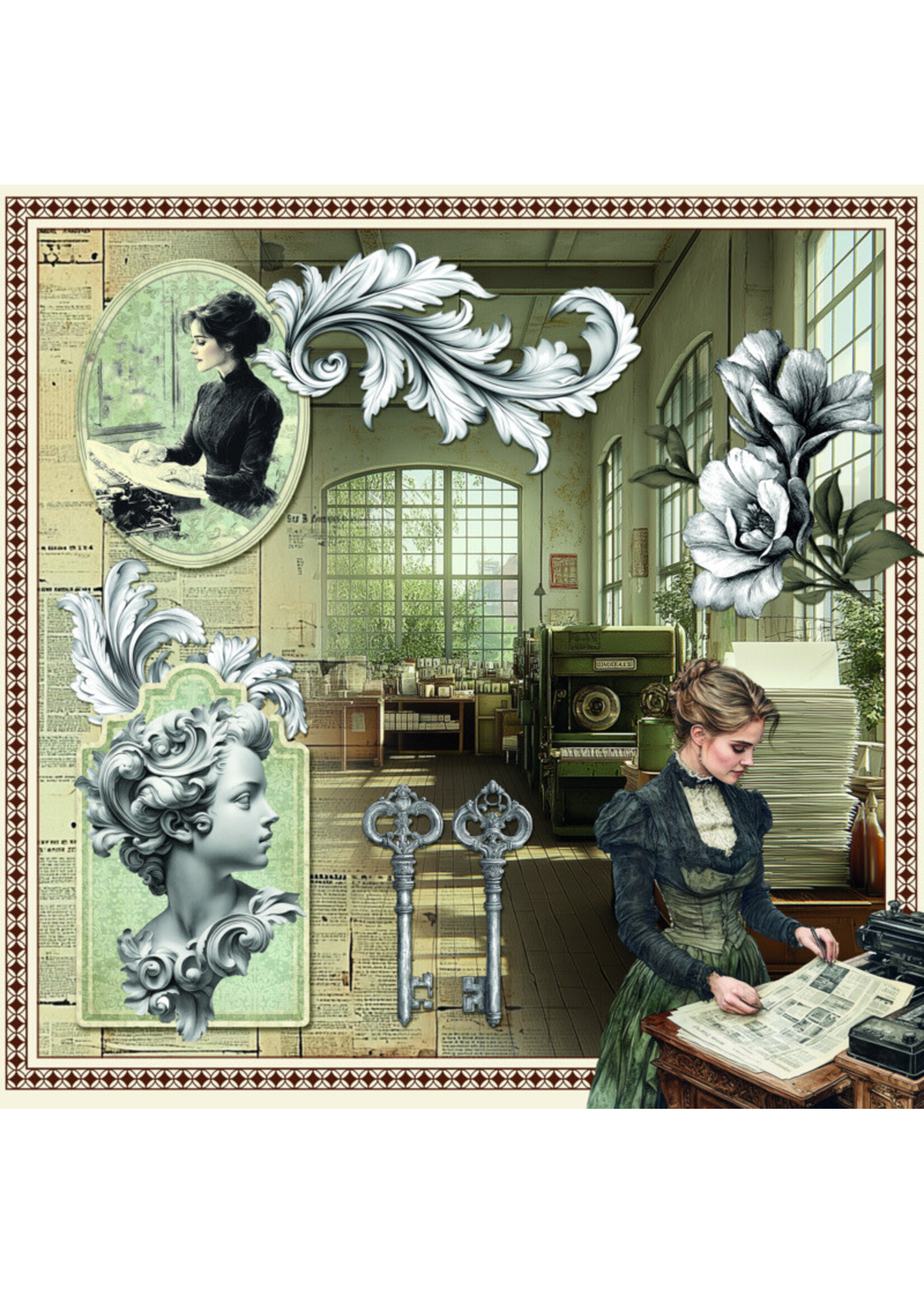 Ciao Bella Ciao Bella 12x12 Paper Pack, Typographic