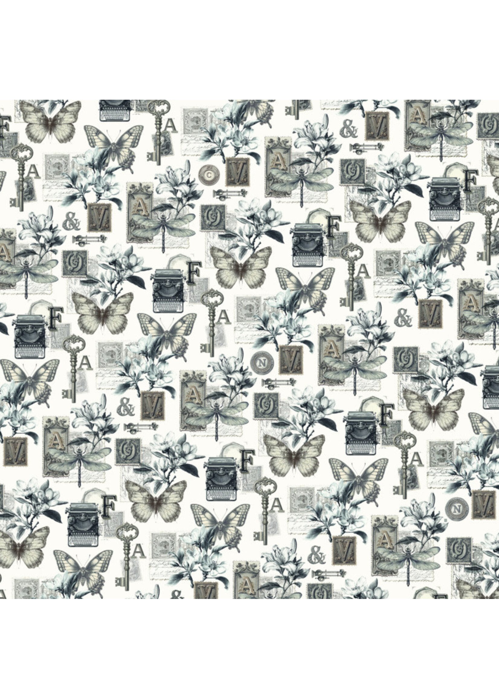 Ciao Bella Ciao Bella 8x8 Paper Pad, Typographic