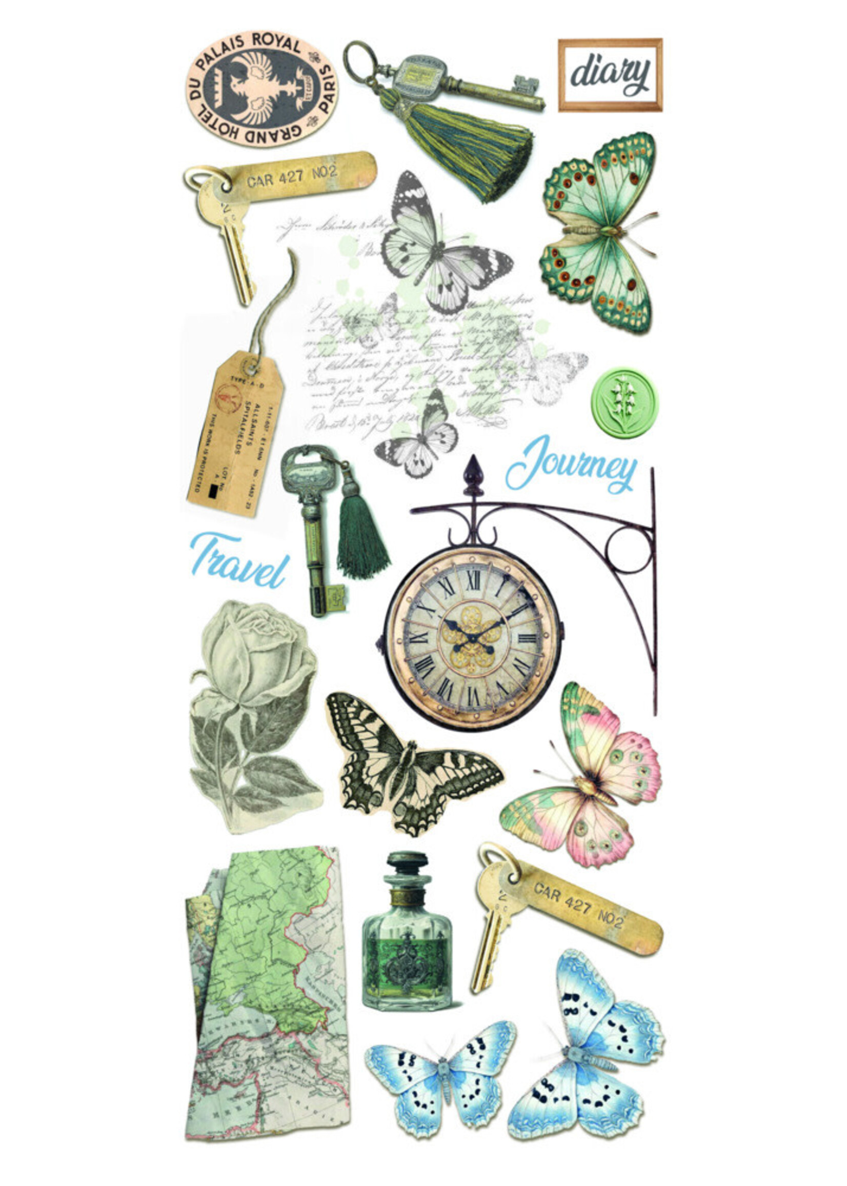 Ciao Bella Ciao Bella Art  Transparent Stickers, Eastern Journey