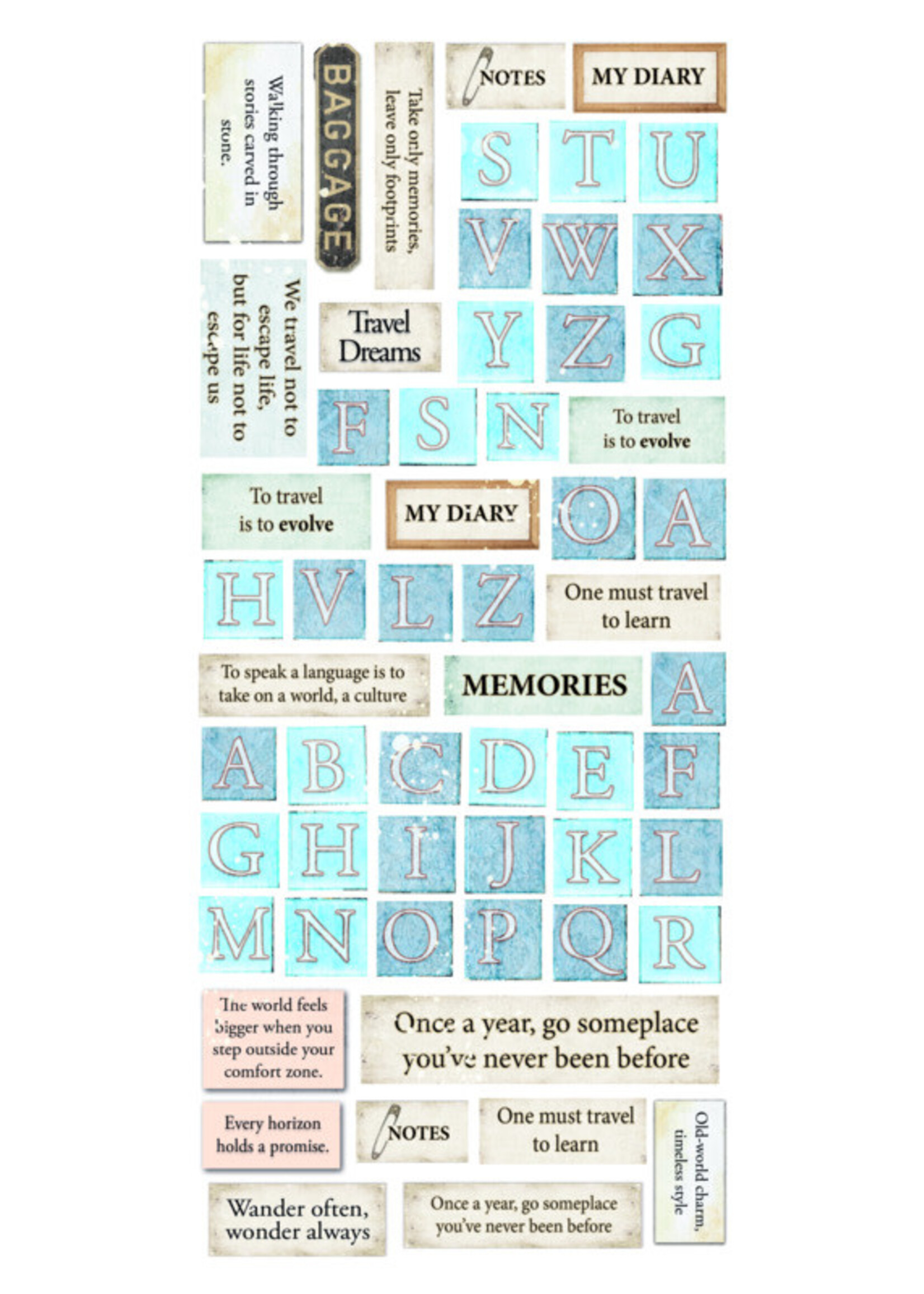 Ciao Bella Ciao Bella Art  Transparent Stickers, Eastern Journey