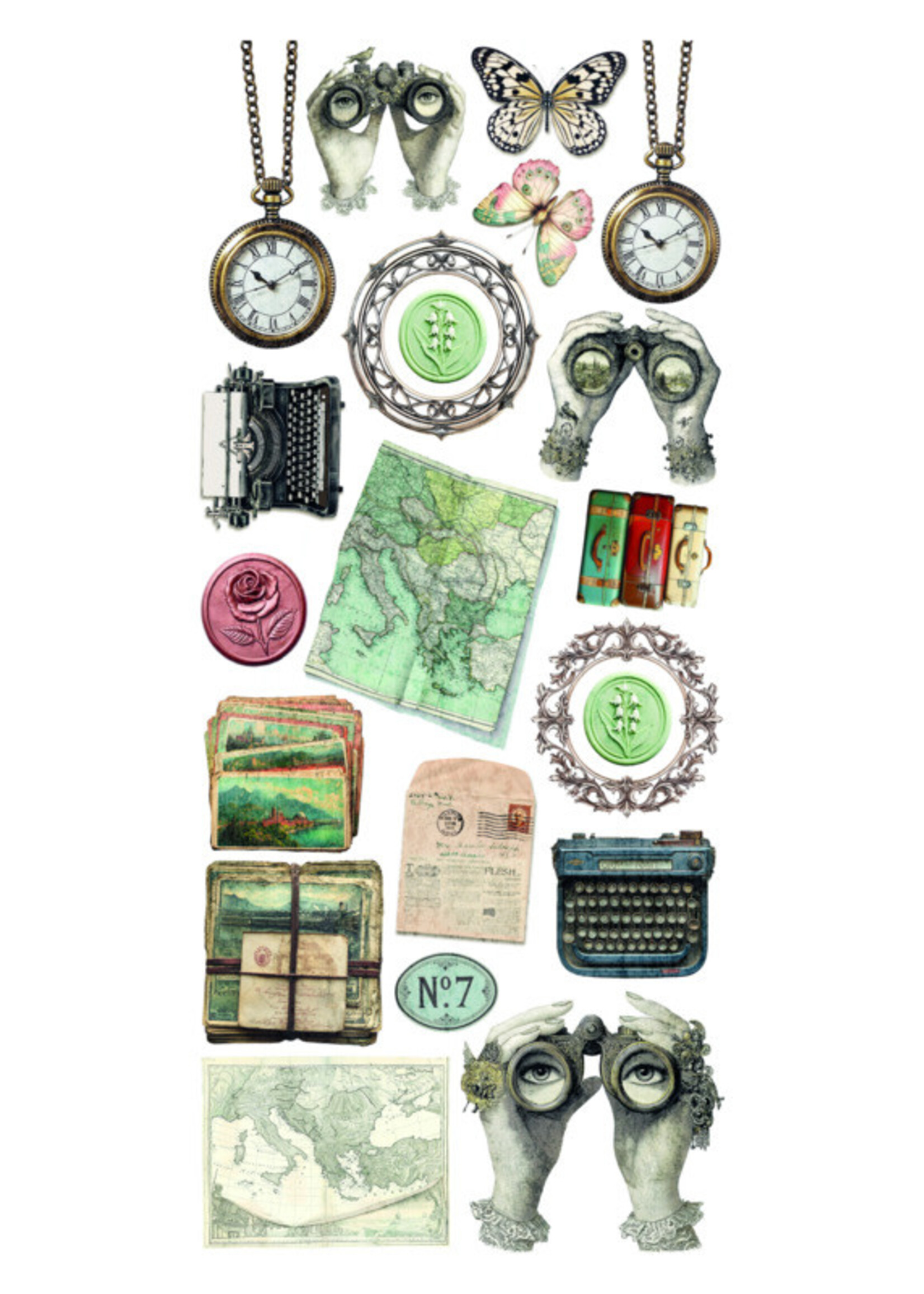 Ciao Bella Ciao Bella Art  Transparent Stickers, Eastern Journey