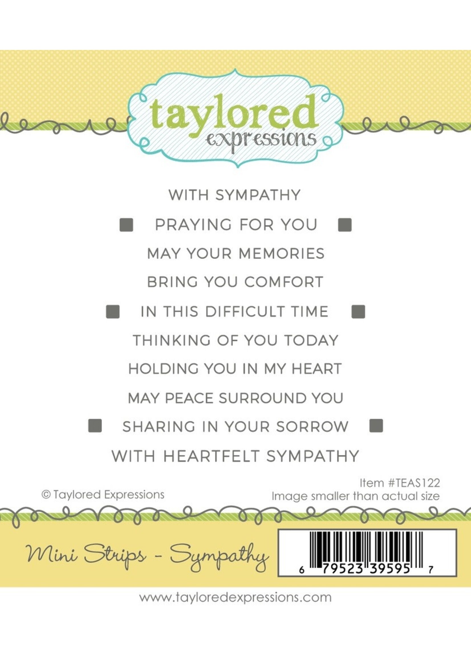 Taylored Expressions Taylored Expression Stamp, Mini Strips- Sympathy