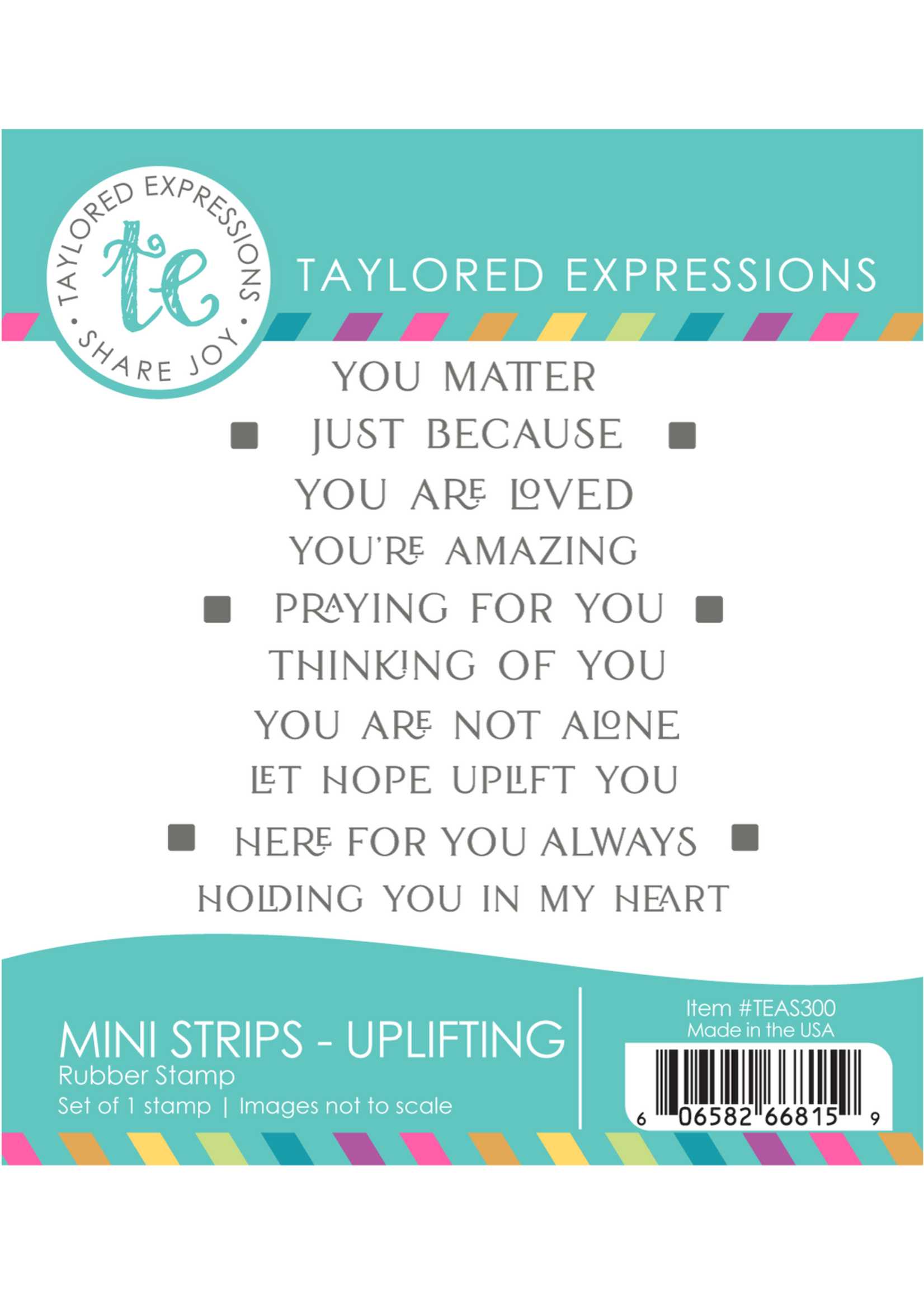 Taylored Expressions Taylored Expression Stamp, Mini Strips- Uplifting