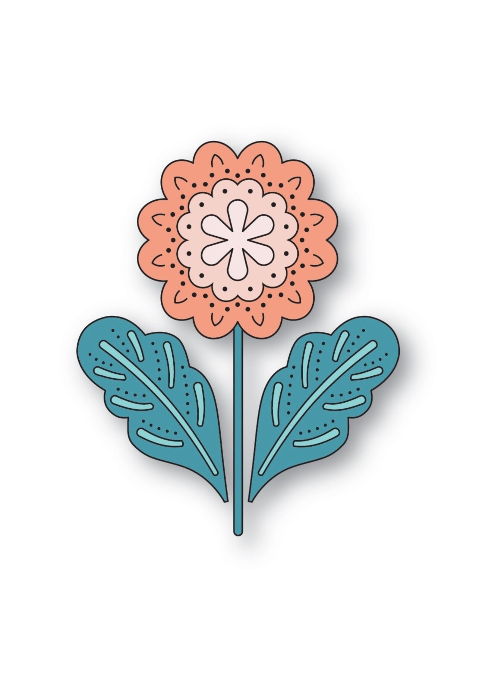 Poppy Stamps Die, Nordic Luminelle Flower