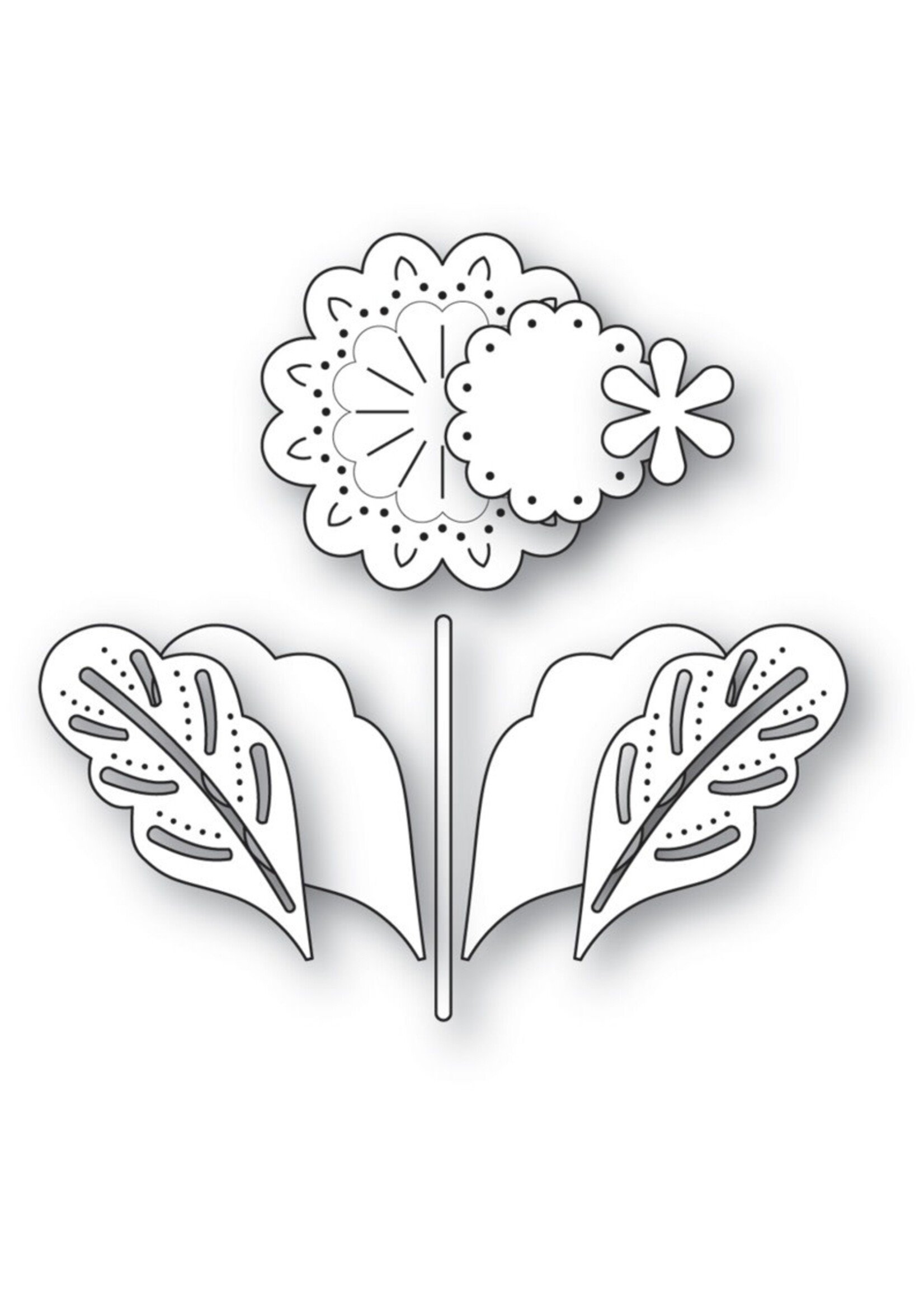 Poppy Stamps Die, Nordic Luminelle Flower