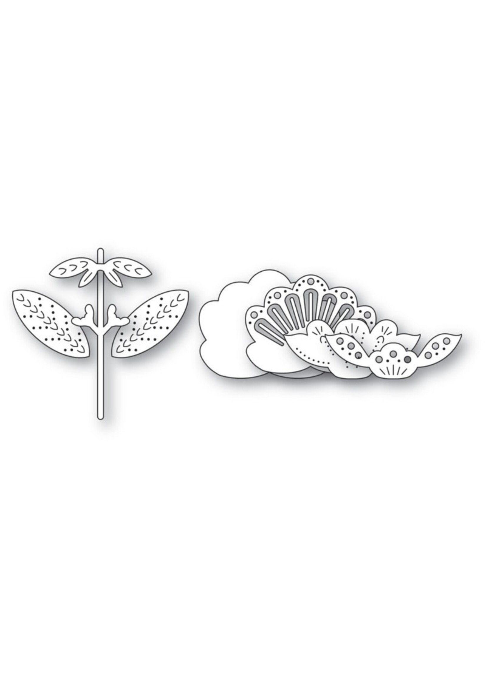 Poppy Stamps Die, Nordic Petalglow Flower