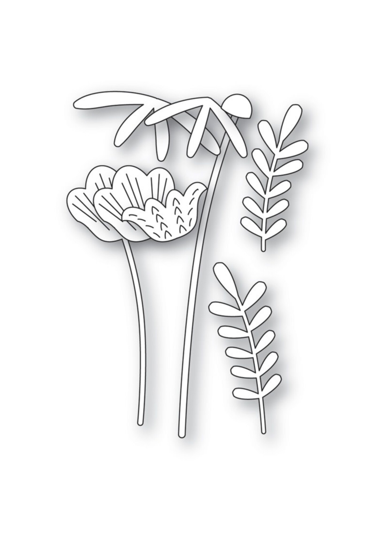 Poppy Stamps Die, Lovely Floral Bundle