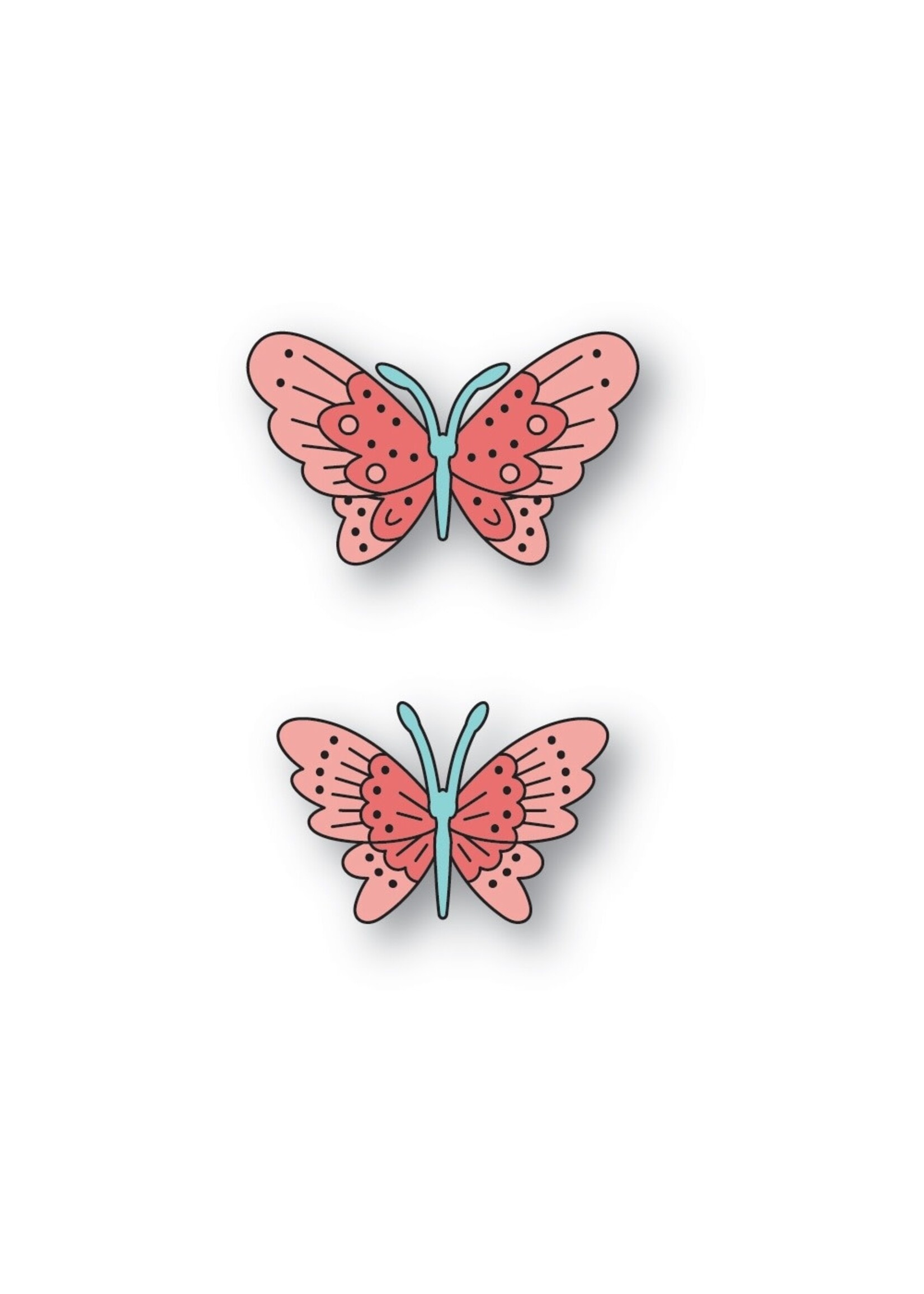 Poppy Stamps, Nordic Cheery Butterflies