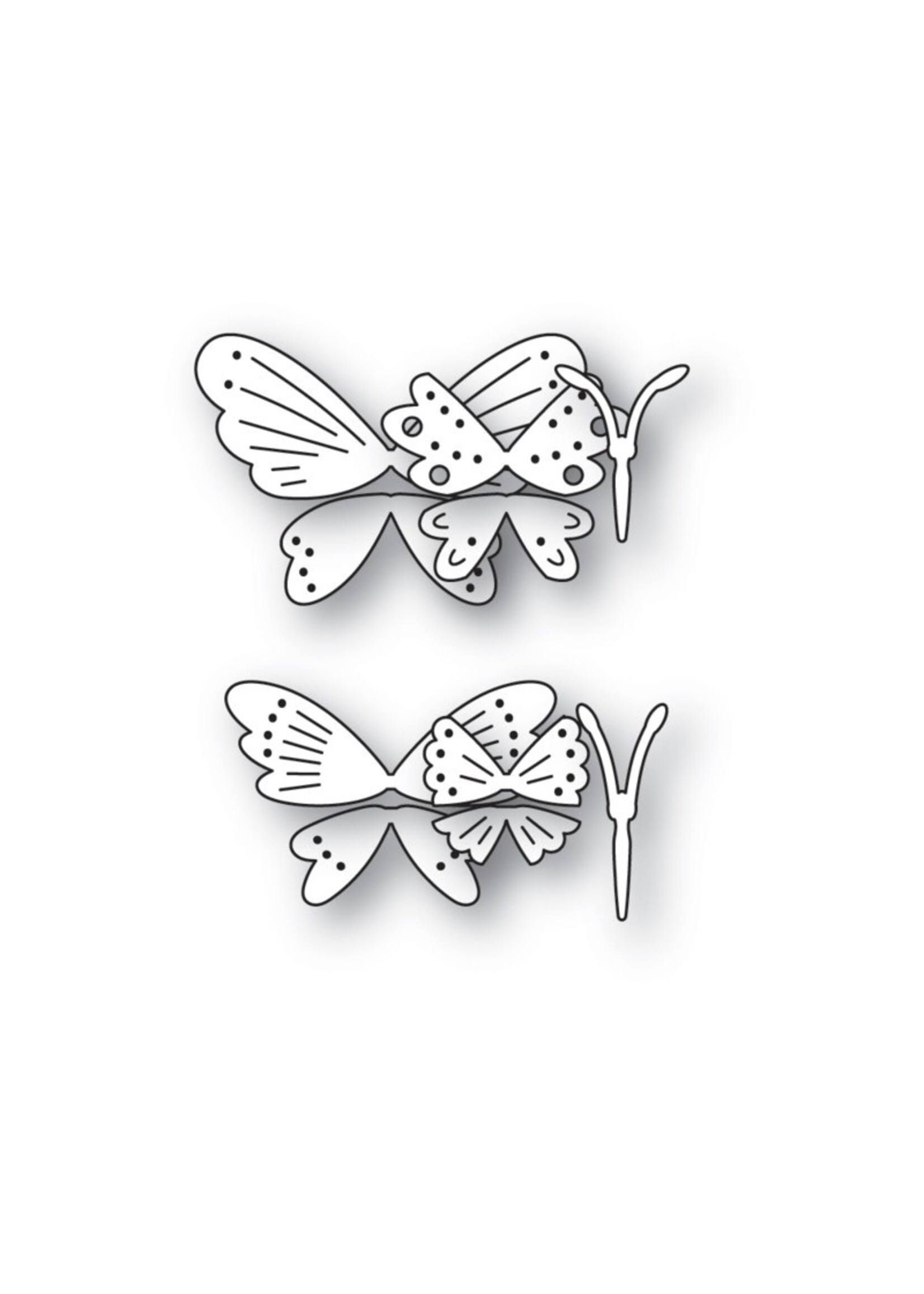 Poppy Stamps, Nordic Cheery Butterflies