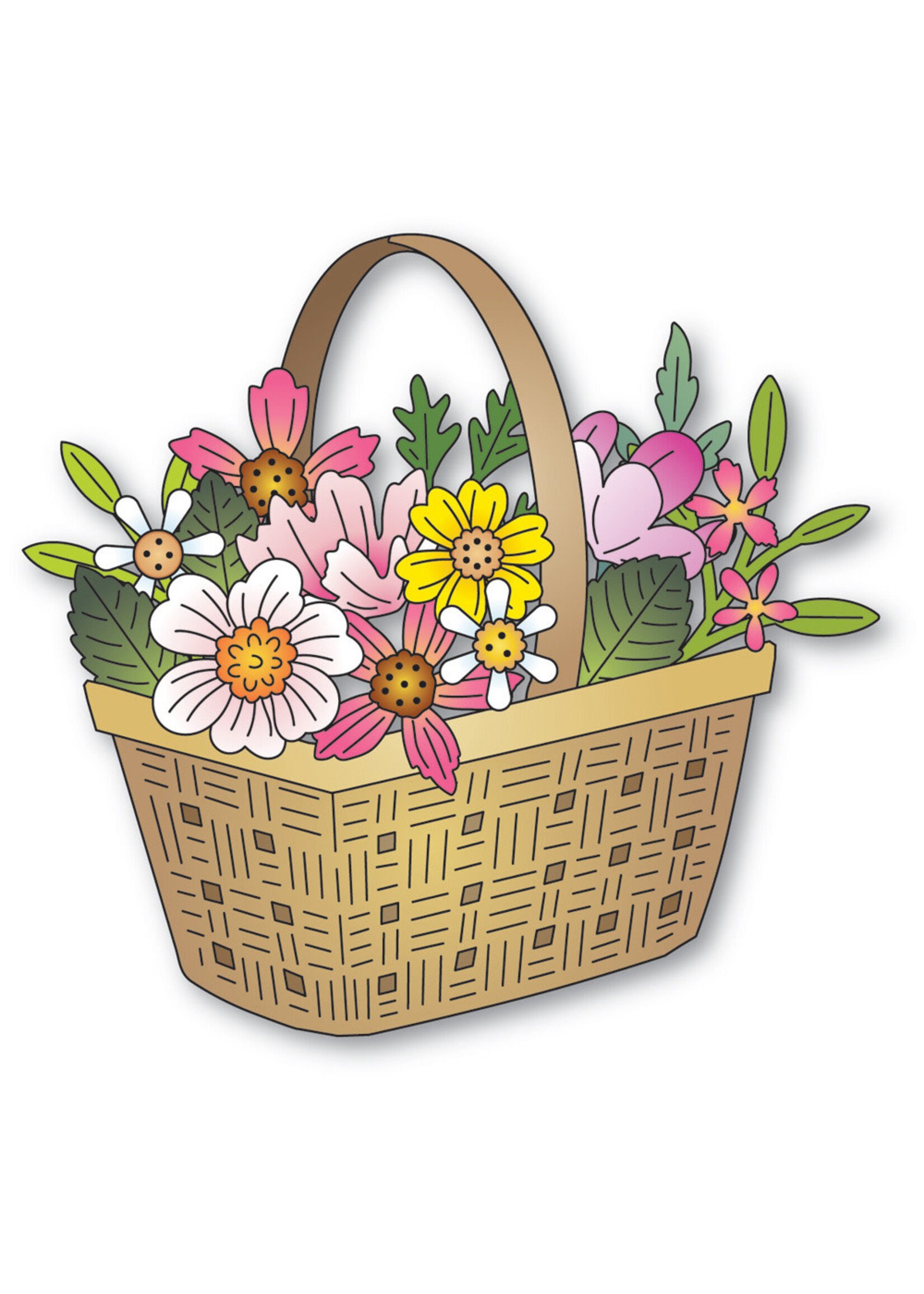 Memory Box Memory Box Die, Woven Flower Basket