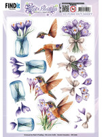 Berries Beauties 3D Push Out Sheet, First Blossoms - Flutter Bloom
