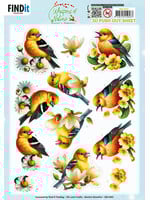 Berries Beauties 3D Push Out Sheet, Whispers of Nature - Yellow