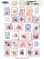 Berries Beauties Push Out Postage Stamps, Dragonflies