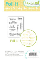 Taylored Expressions Taylored Expressions Foil It, More Sundry Sentiments