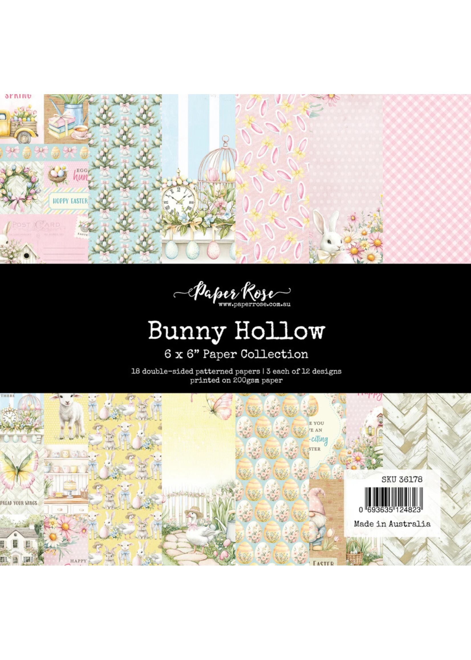 Paper Rose Paper Rose 6X6 Paper Collection, Bunny Hollow