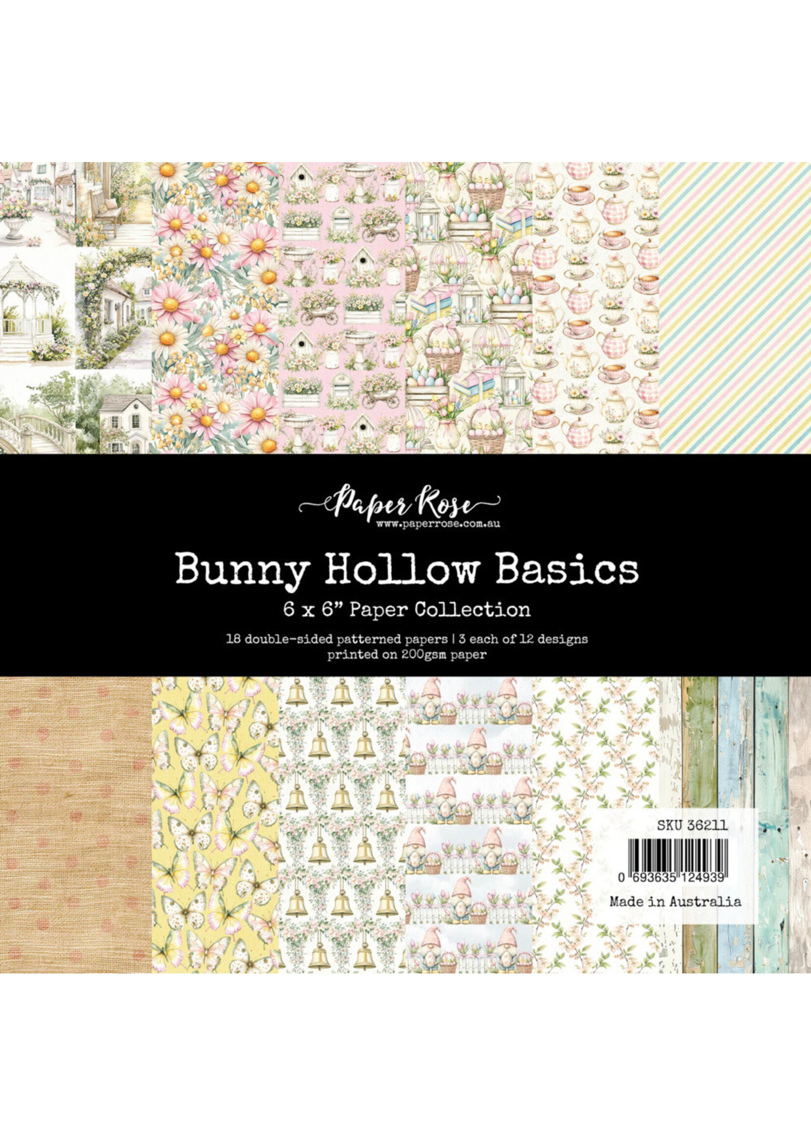 Paper Rose Paper Rose 6X6 Paper Collection, Bunny Hollow Basics