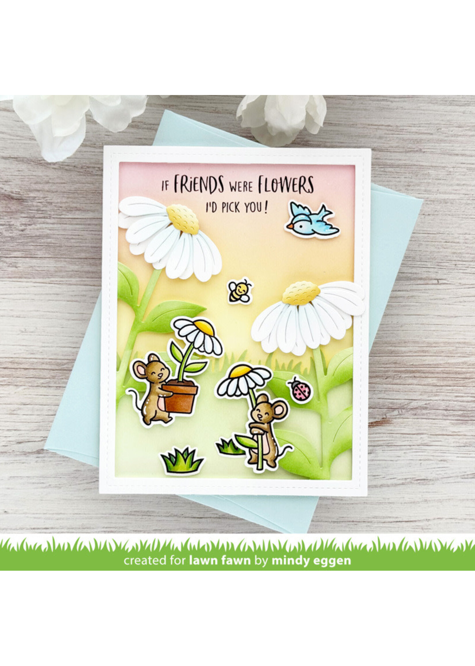 Lawn Fawn Lawn Fawn Die,  Big Blossom Flowers