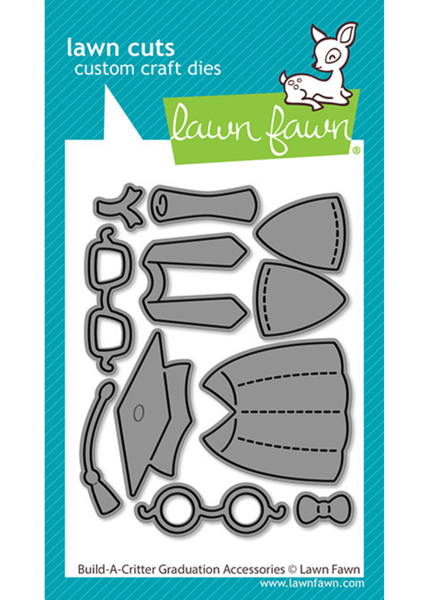 Lawn Fawn Lawn Fawn Die, LF4088 Build-A-Critter Graduation Accessories