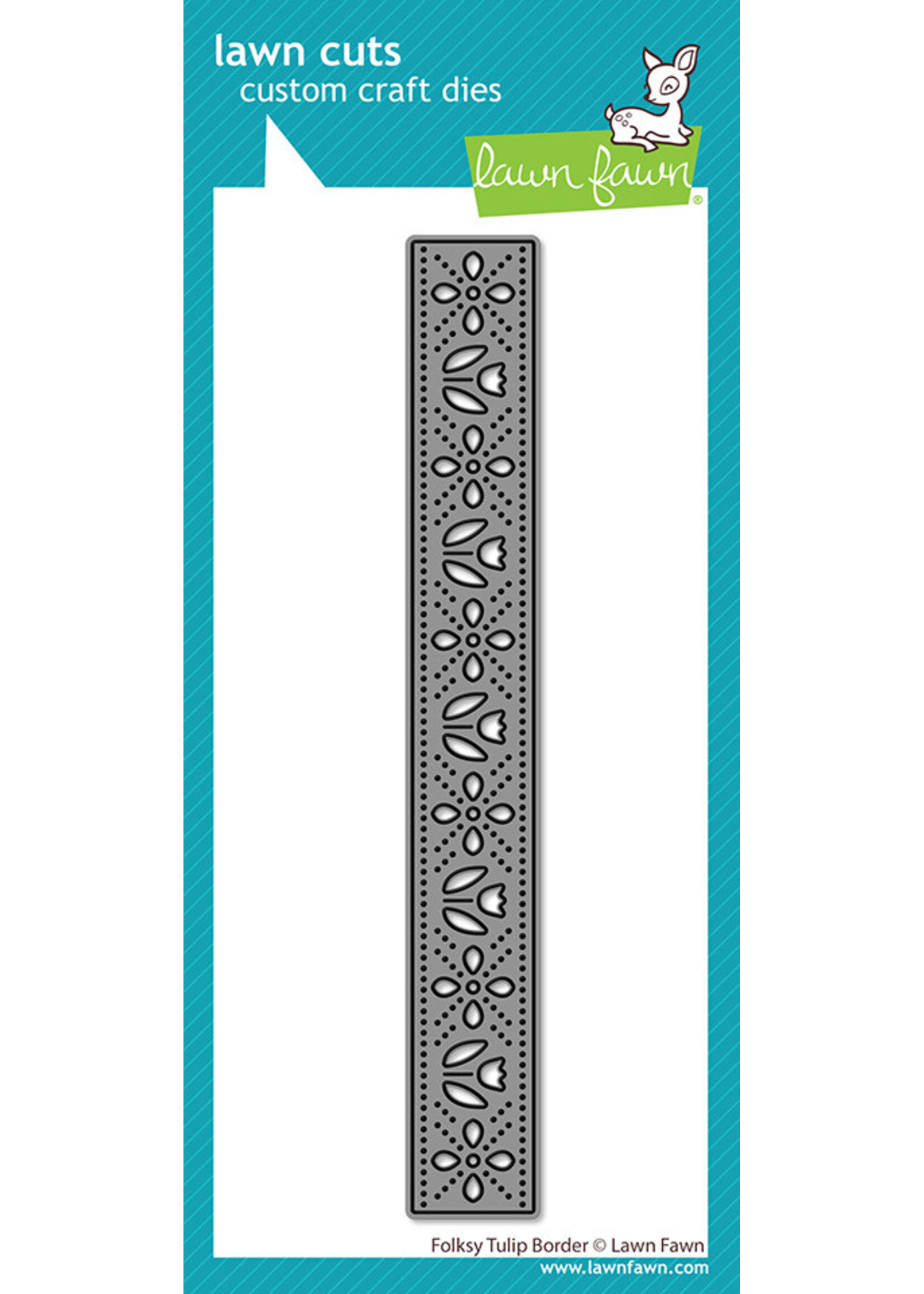 Lawn Fawn Lawn Fawn Die, LF4091 Folksy Tulip Border