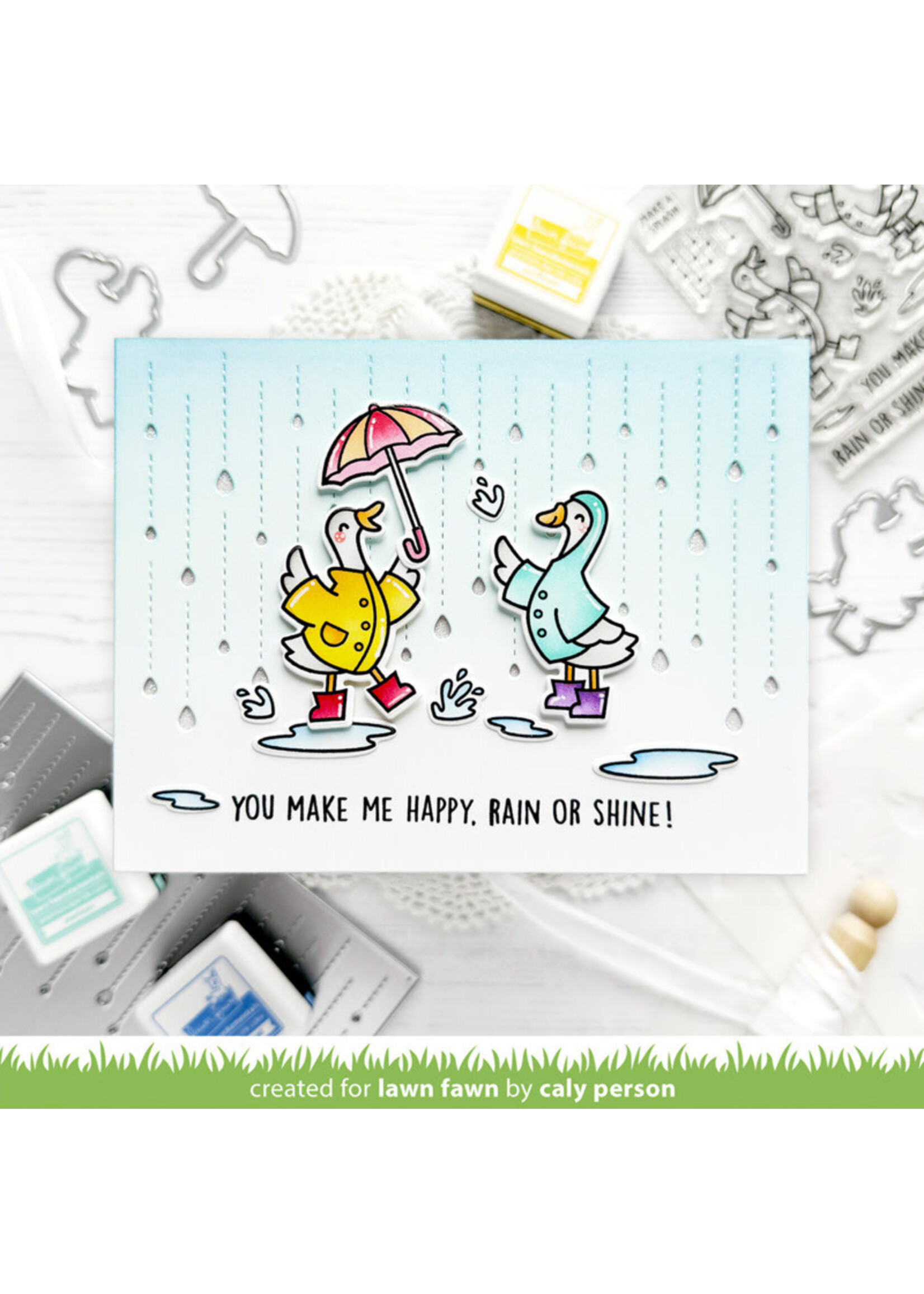 Lawn Fawn Lawn Fawn Die, LF4098 Rainy Day Backdrop: Landscape