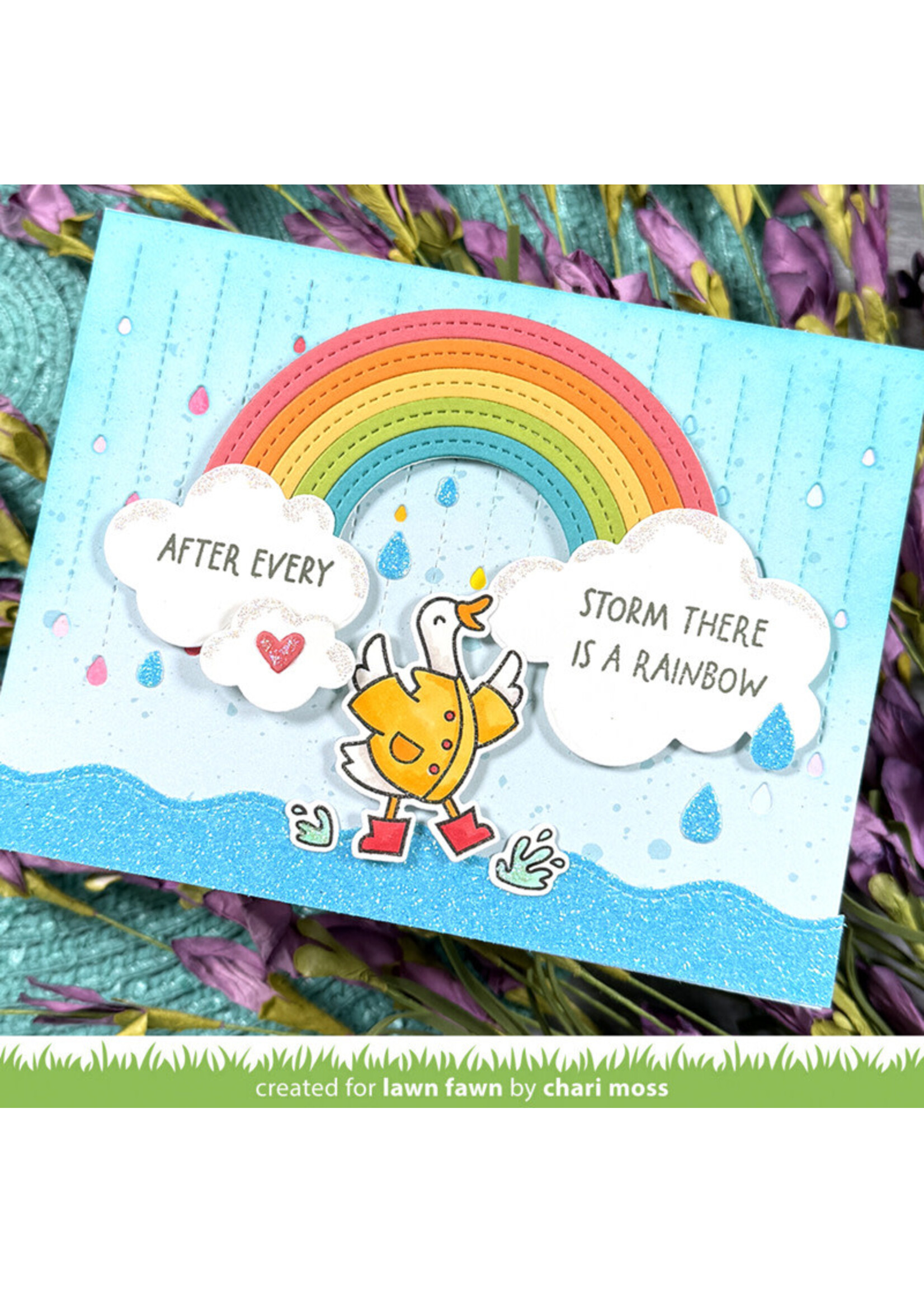 Lawn Fawn Lawn Fawn Die, LF4098 Rainy Day Backdrop: Landscape