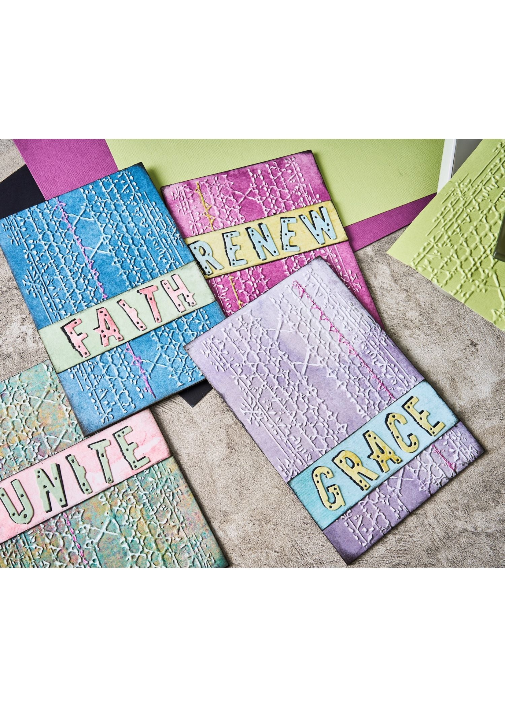 Sizzix Sizzix 3D Embossing Folder, 667049 Magic Mesh