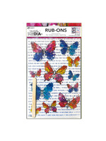 Ranger Dina Wakley MEdia Rub-ons, Flutters