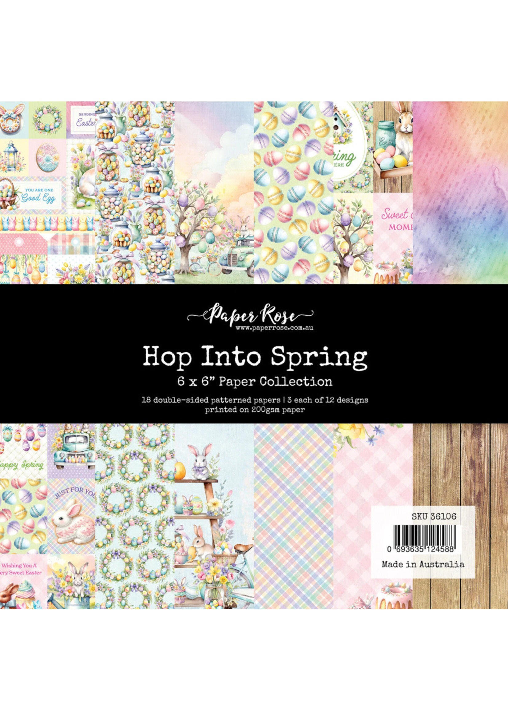 Paper Rose Paper Rose 6x6 Paper Collection, Hop Into Spring