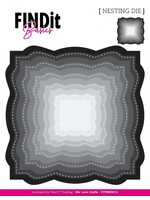 Find It Trading Nesting Die, FITBND015 Wavey Squares