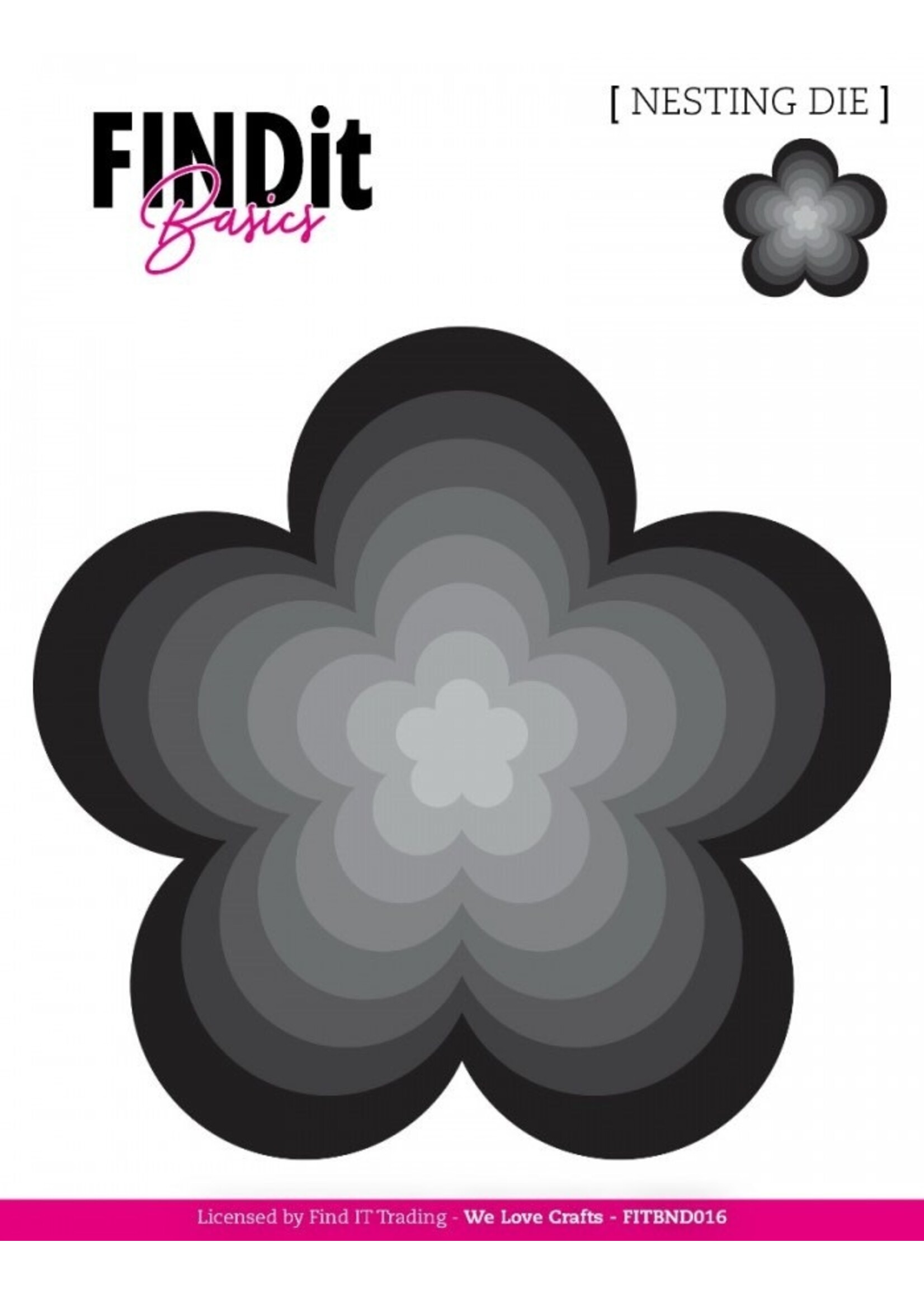 Find It Trading Nesting Dies, FITBND016 Bloom Flower