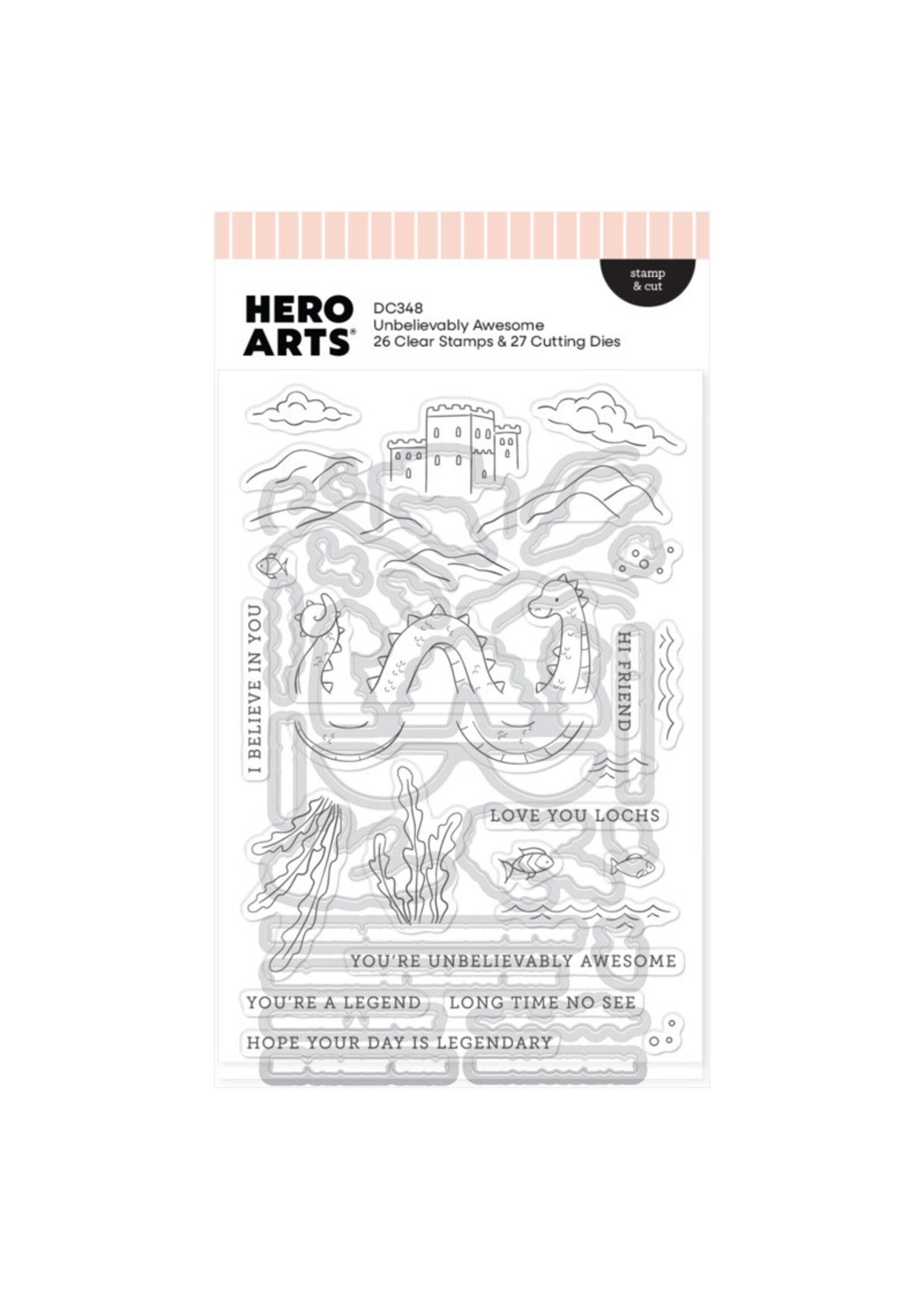Hero  Arts Hero Arts Stamp/Die, Unbelievably Awesome