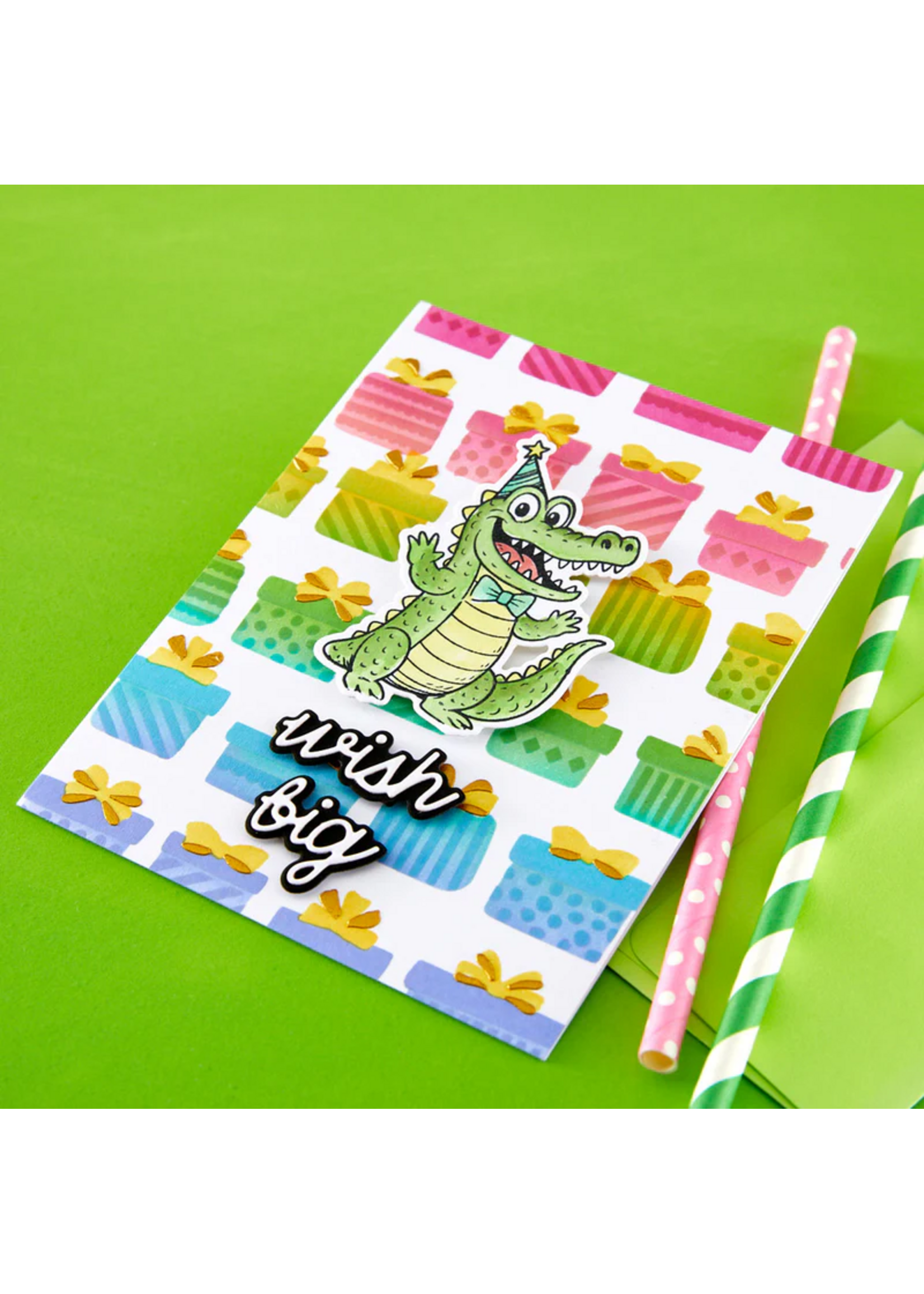 Spellbinders Spellbinders Simon Hurley stamp/Die Bundle, snappy birthday