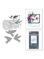 Spellbinders Spellbinders Registration Press Plate & Die, Collaged Birds