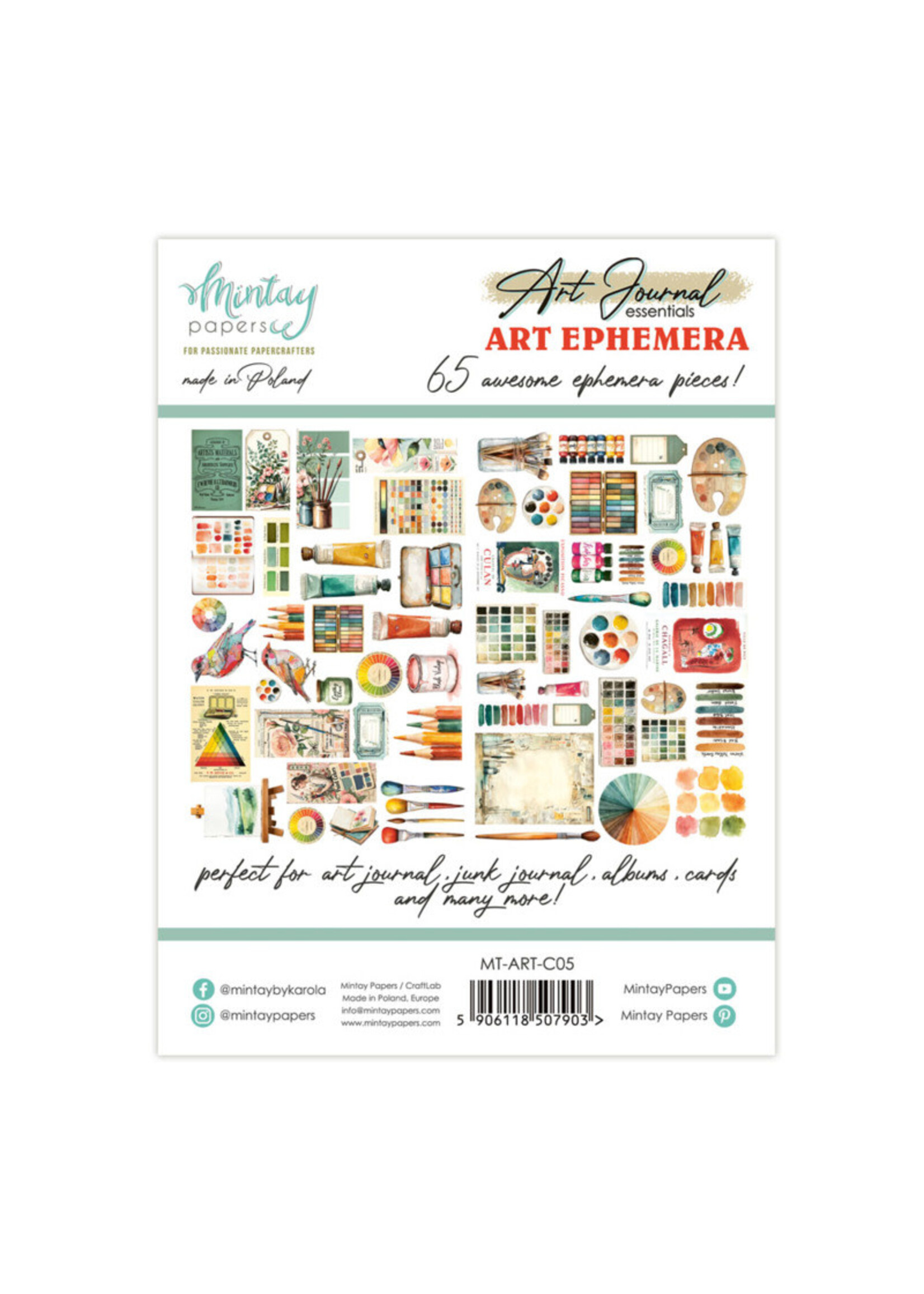 Mintay Art Ephemera, Art Journal Essentials