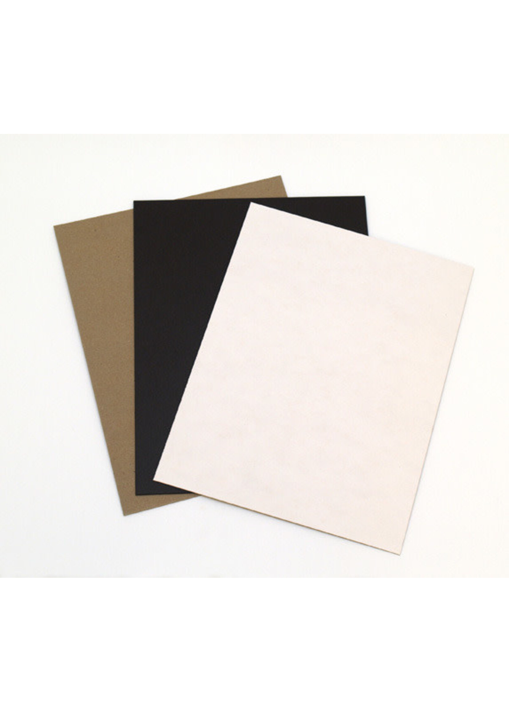 Grafix Grafix Medium Chipboard .057, 8.5 x 11 Black (25)