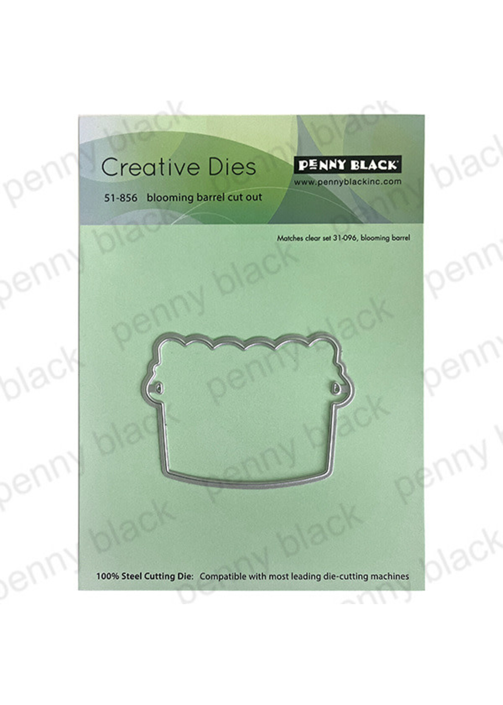 Penny Black Penny Black Stamp/Die Combo, Blooming Barrel