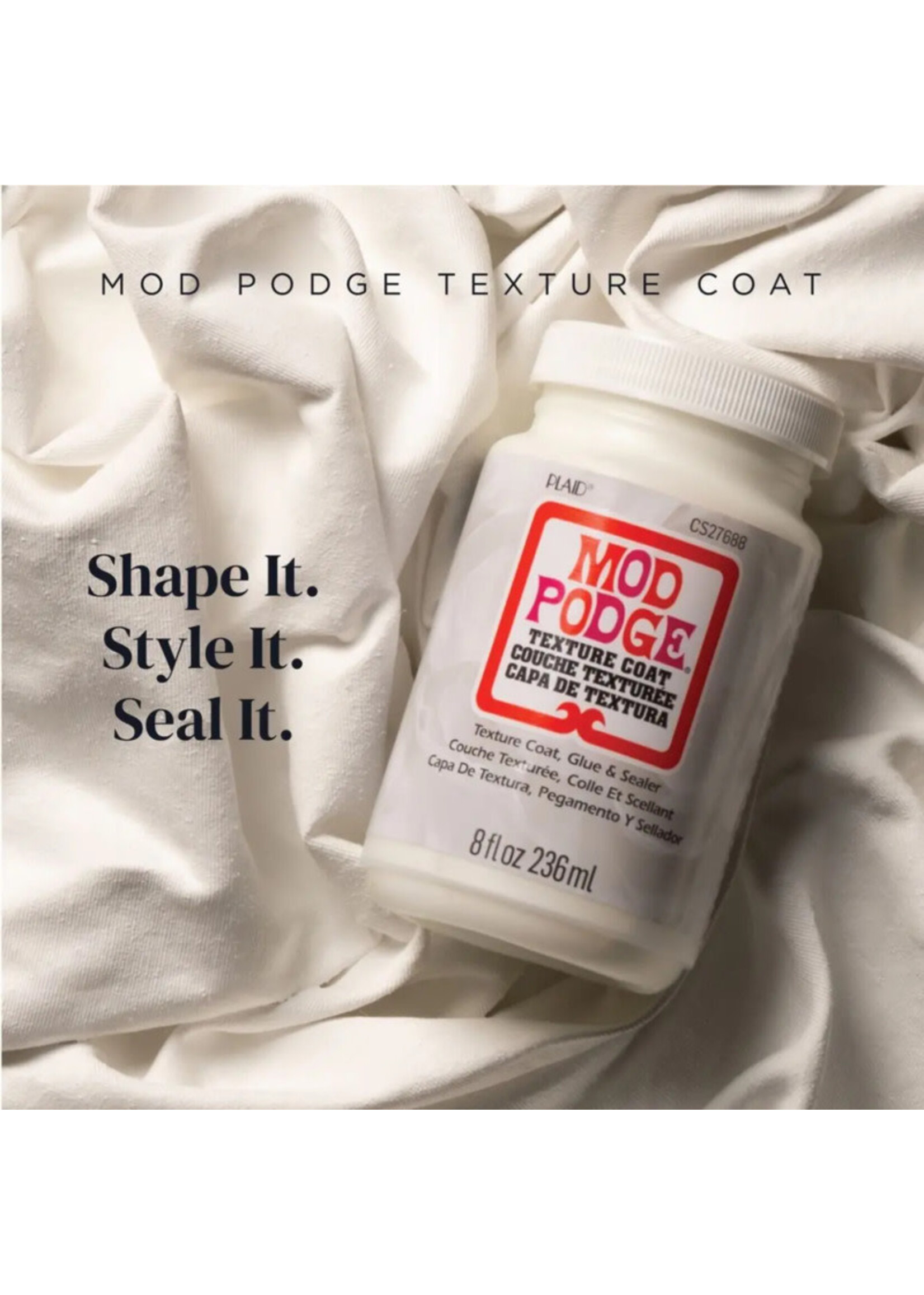 Plaid Mod Podge Texture Coat, 8oz