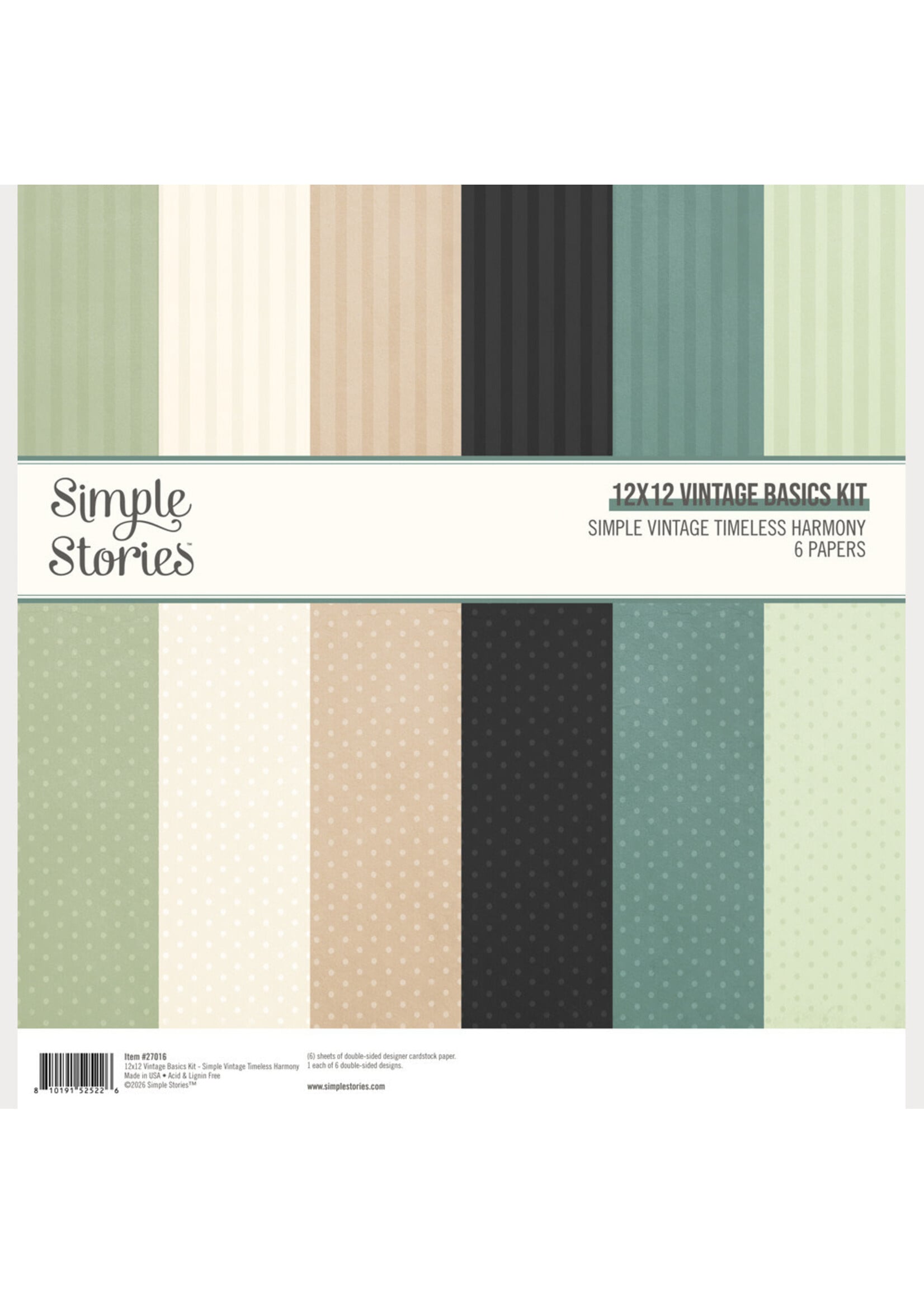 Simple Stories Simple Stories Basics Kit, Simple Vintage Timeless Harmony