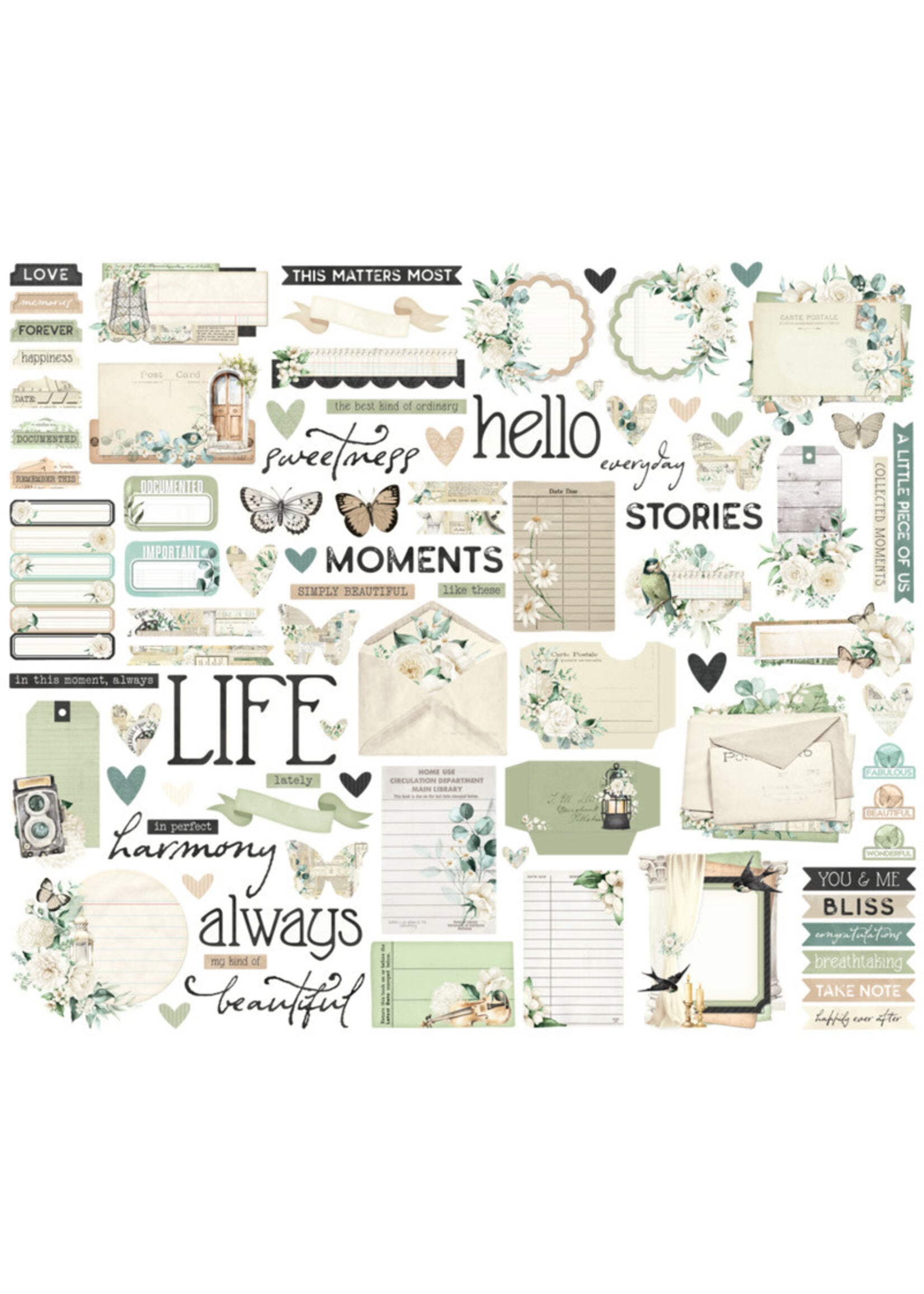Simple Stories Simple Stories Journal Bits, Simple Vintage Timeless Harmony