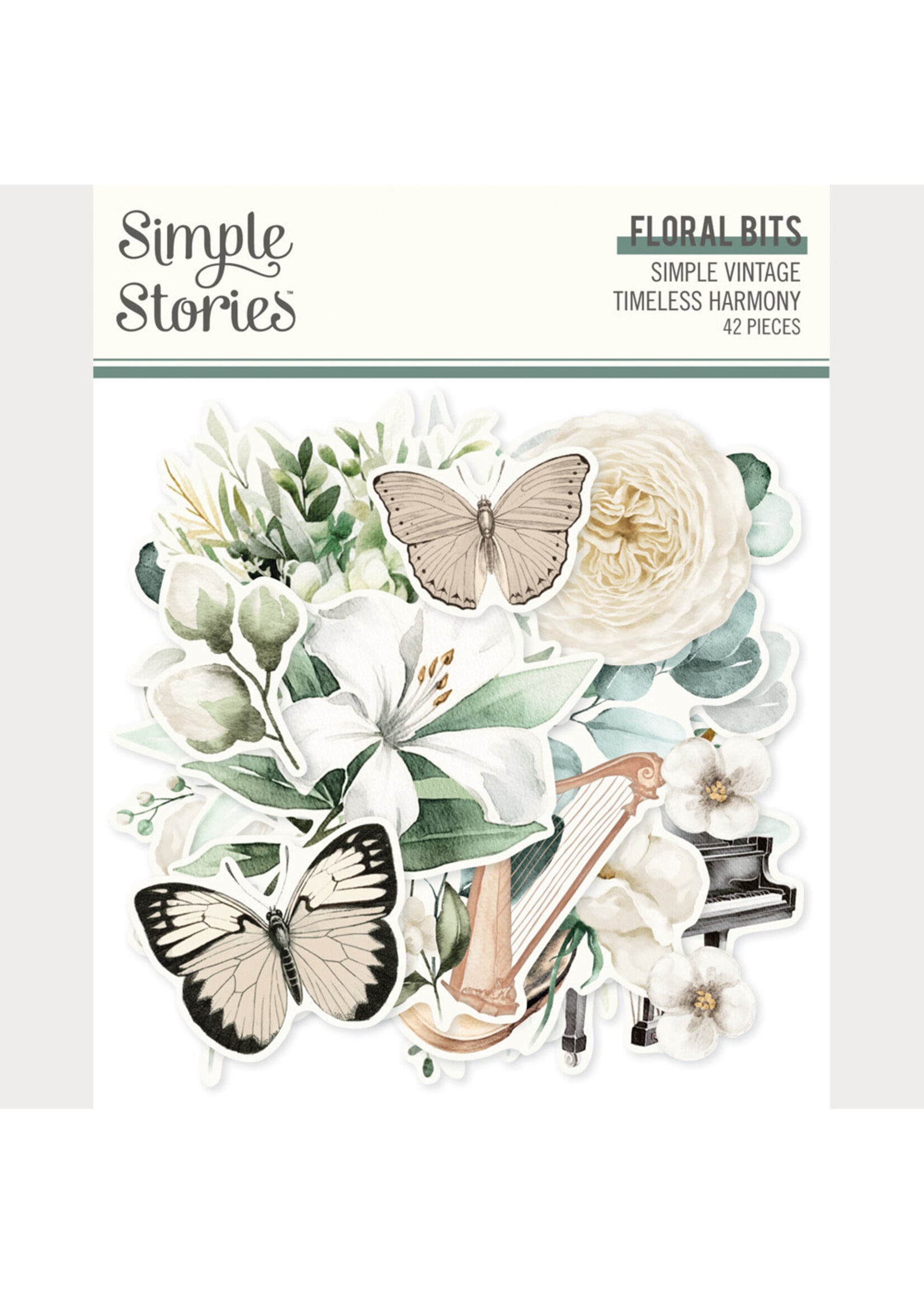 Simple Stories Simple Stories Floral Bits, Simple Vintage Timeless Harmony