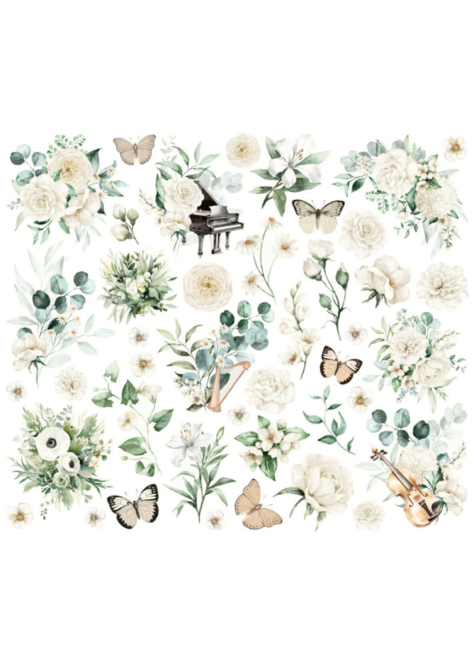 Simple Stories Simple Stories Floral Bits, Simple Vintage Timeless Harmony
