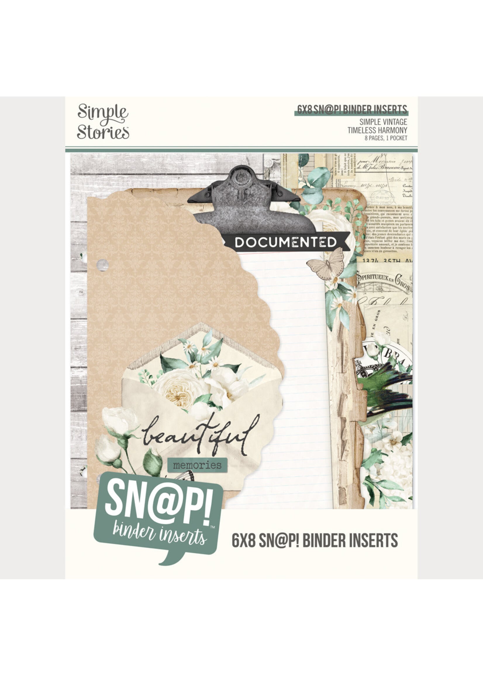 Simple Stories Simple Stories 6x8 SN@P! Binder Inserts, Simple Vintage Timeless Harmony