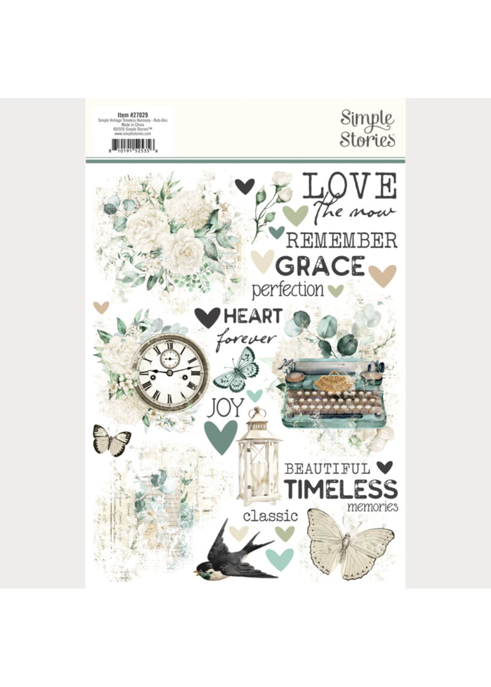Simple Stories Simple Stories Rub-Ons, Simple Vintage Timeless Harmony