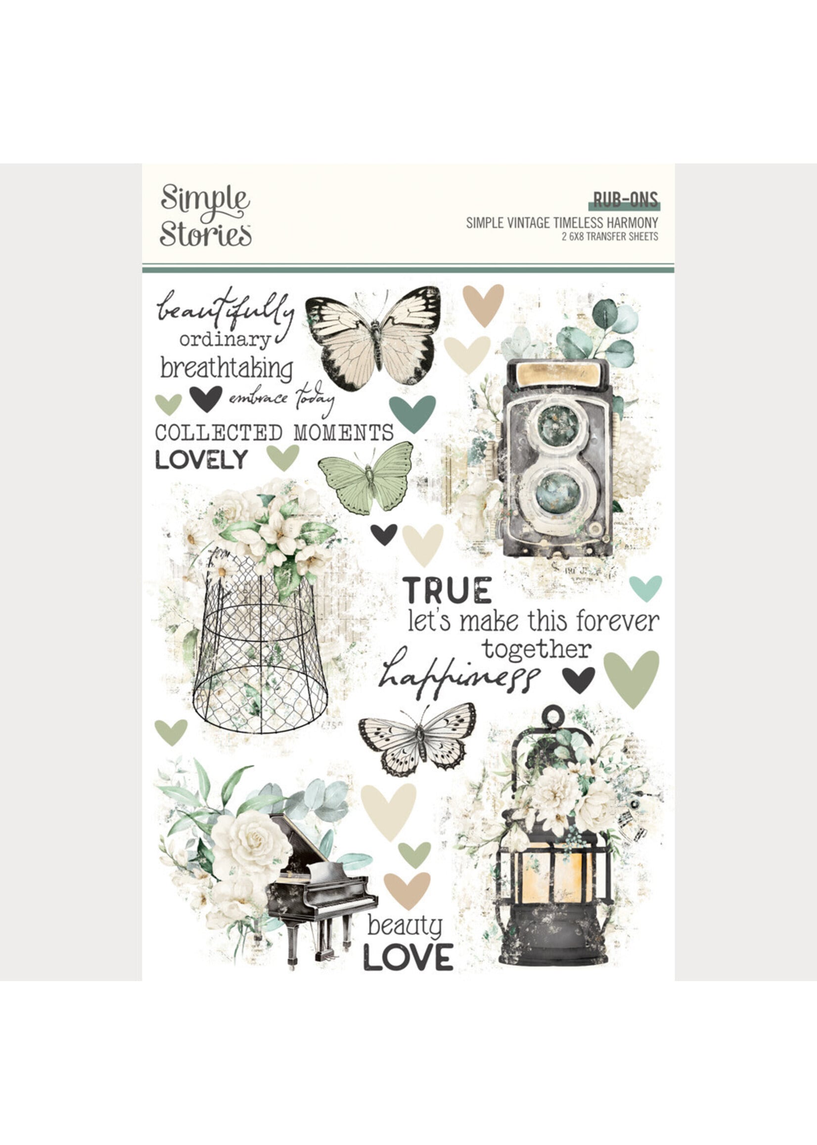 Simple Stories Simple Stories Rub-Ons, Simple Vintage Timeless Harmony