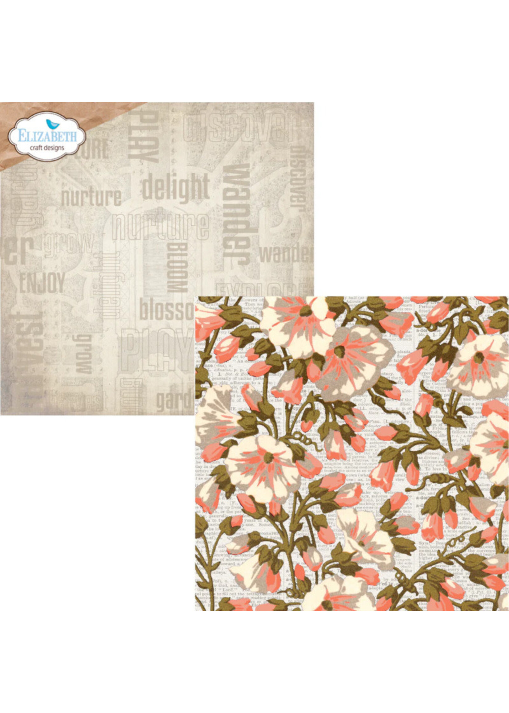 Elizabeth Craft Design ECD 12x12 Paper Pack, Spring Splendor